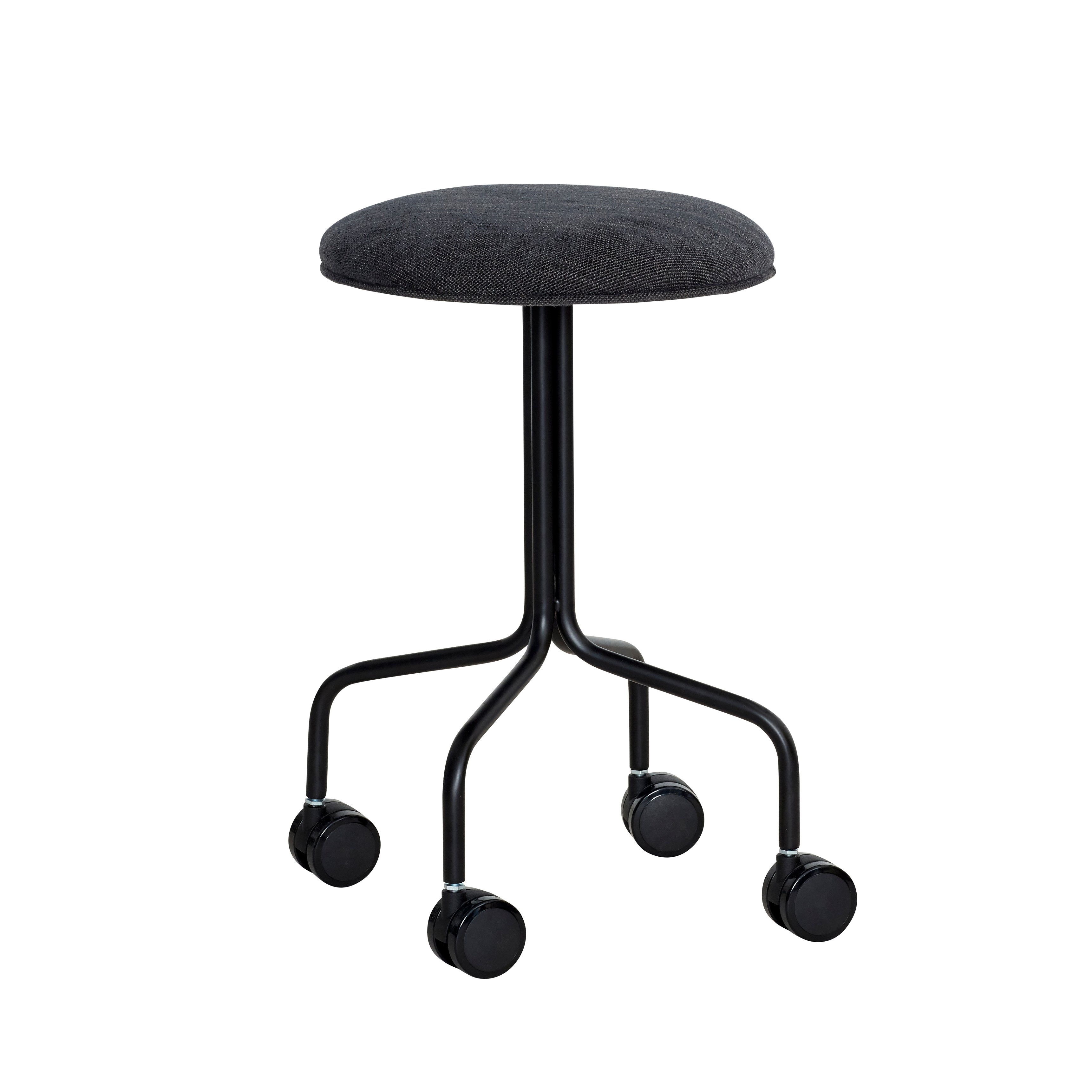Architect stool black - Ø44XH53CM