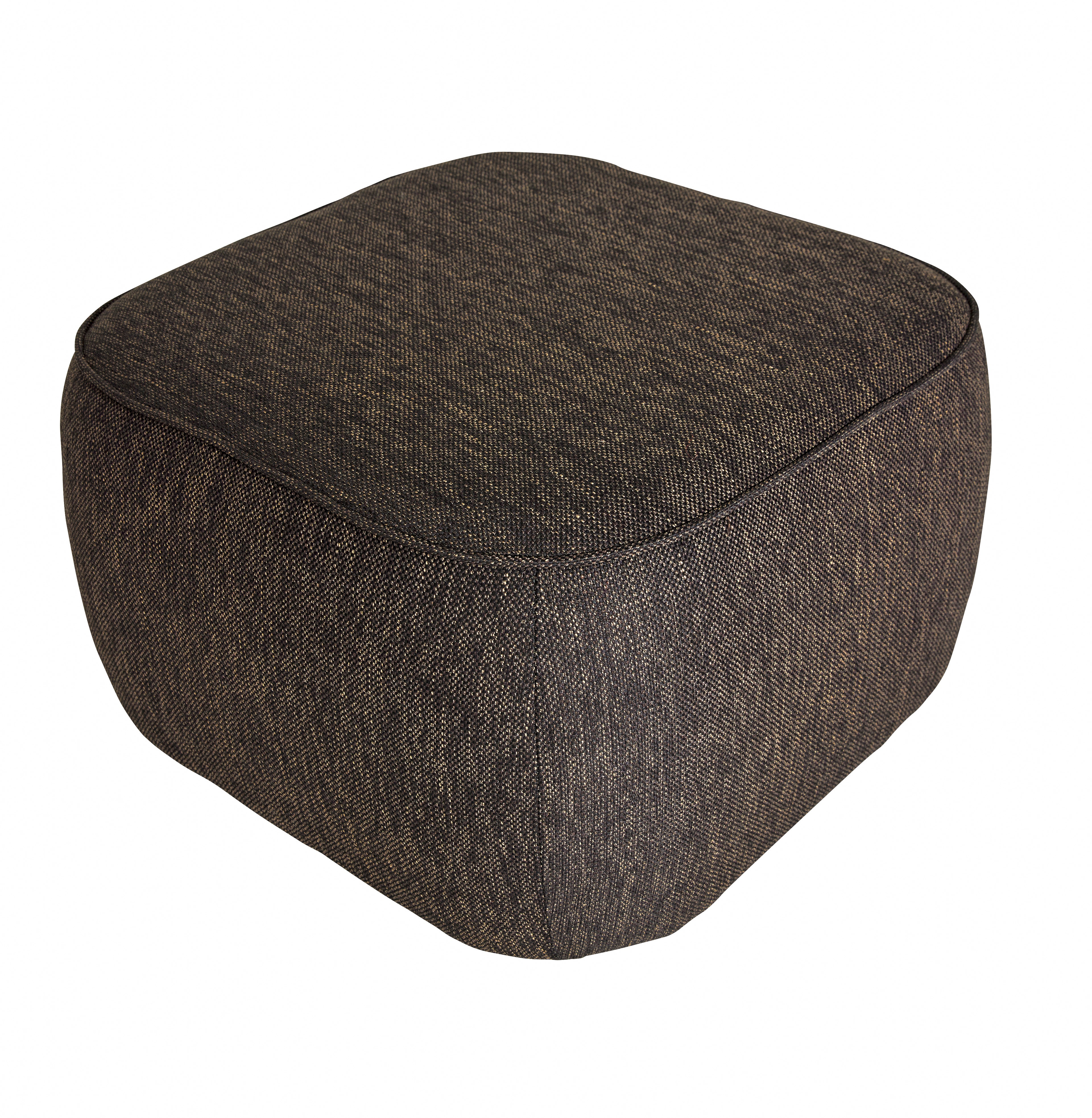 Cube puf dark brown - 57x57xh39cm