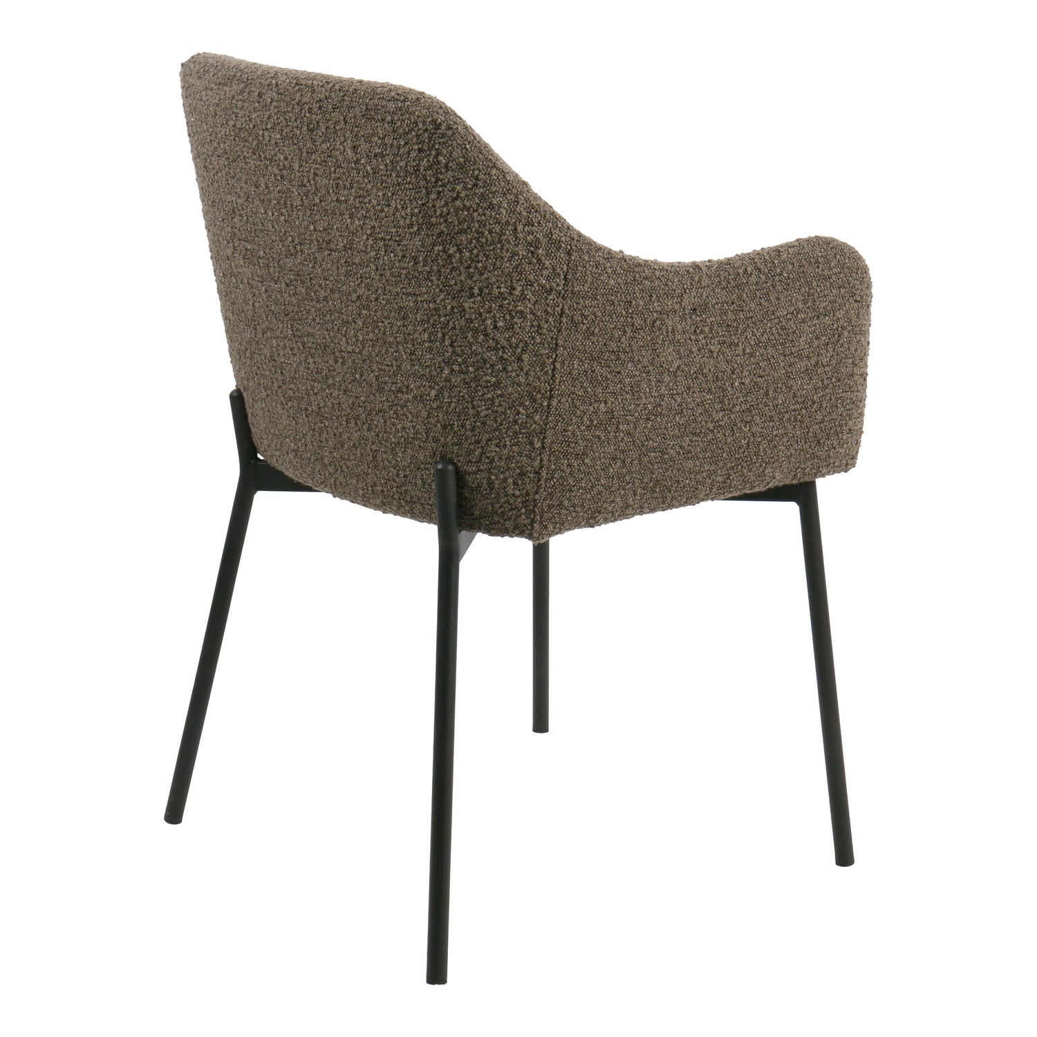Melilla Dining Table Chair - Dining Table Chair, Bouclé, Brown, Black Ben HN1064