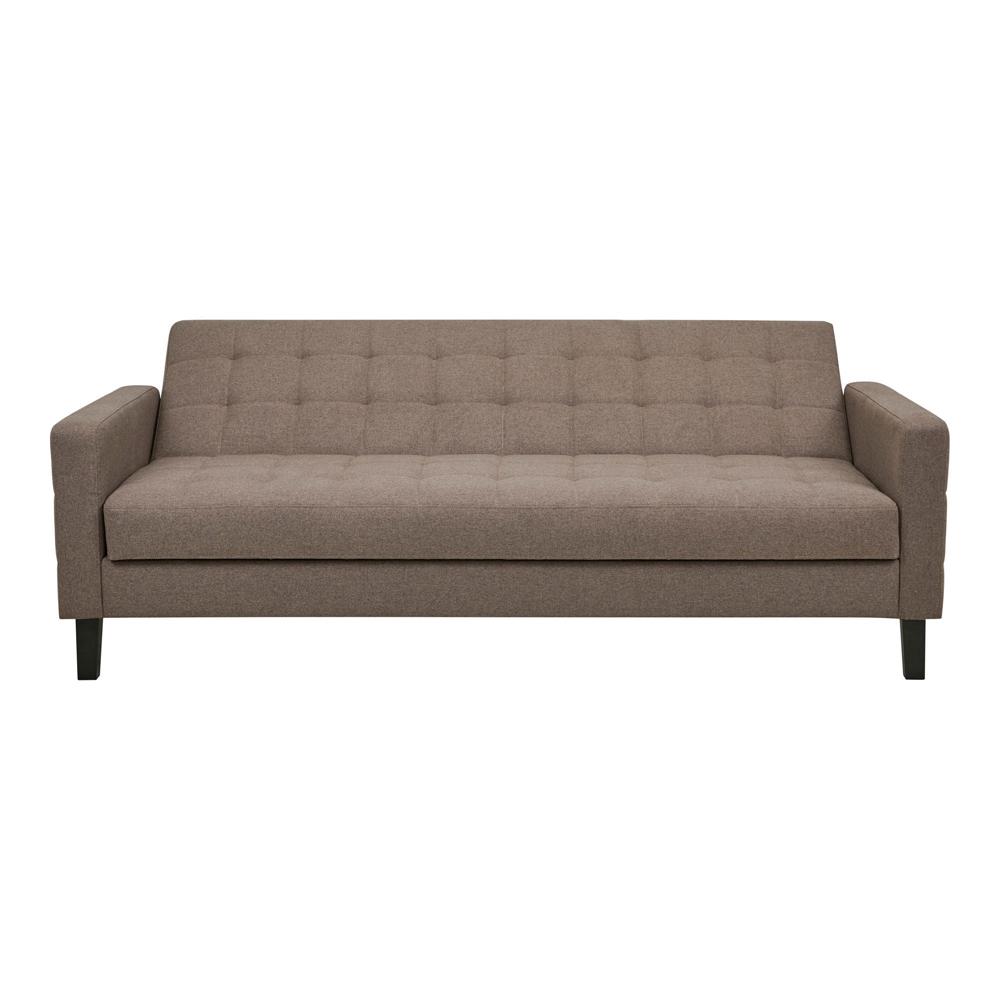 Milton sofa bed - sofa bed with storage, brown, black legs HN1089