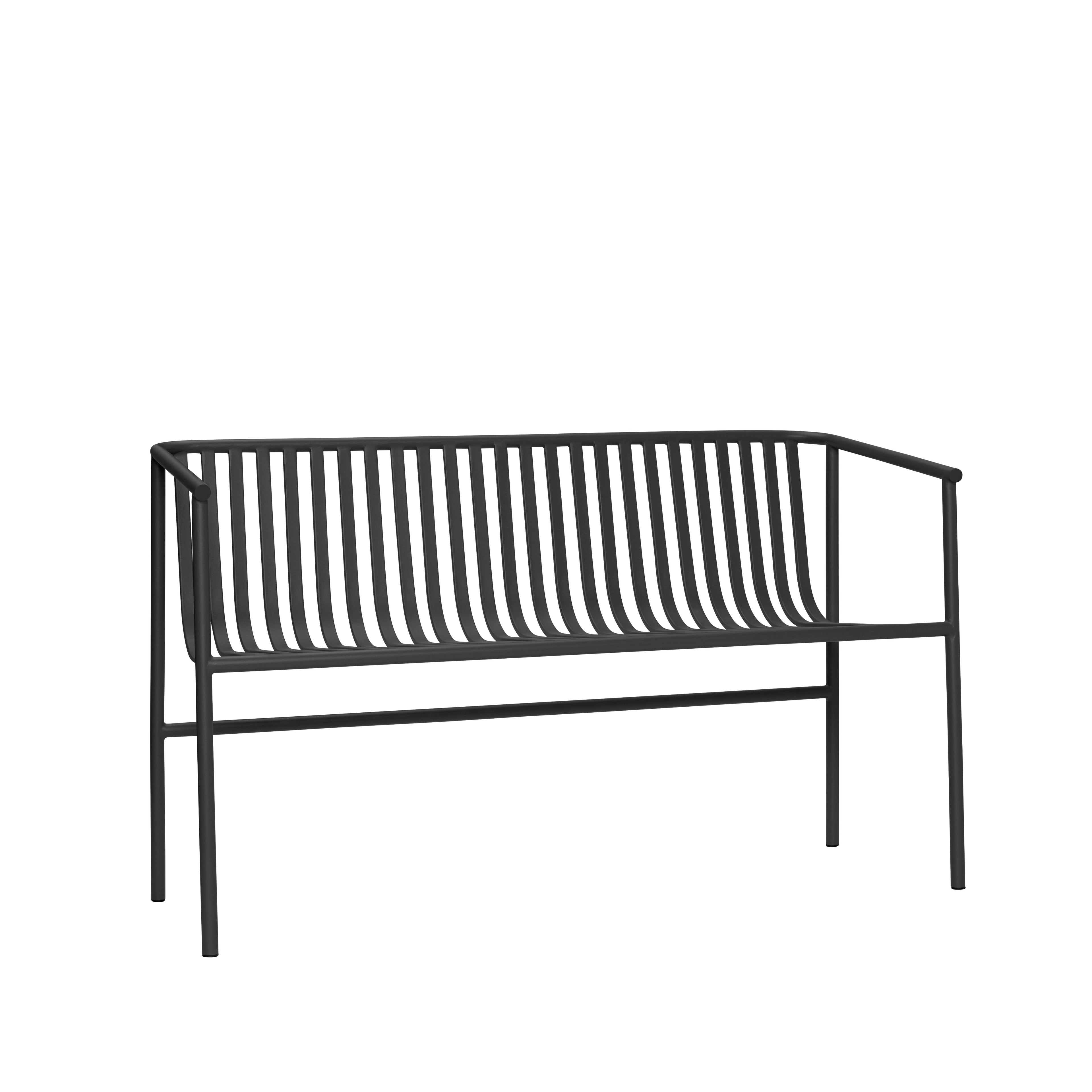 Villa Outdoor Bench Black - 133x59xh82cm