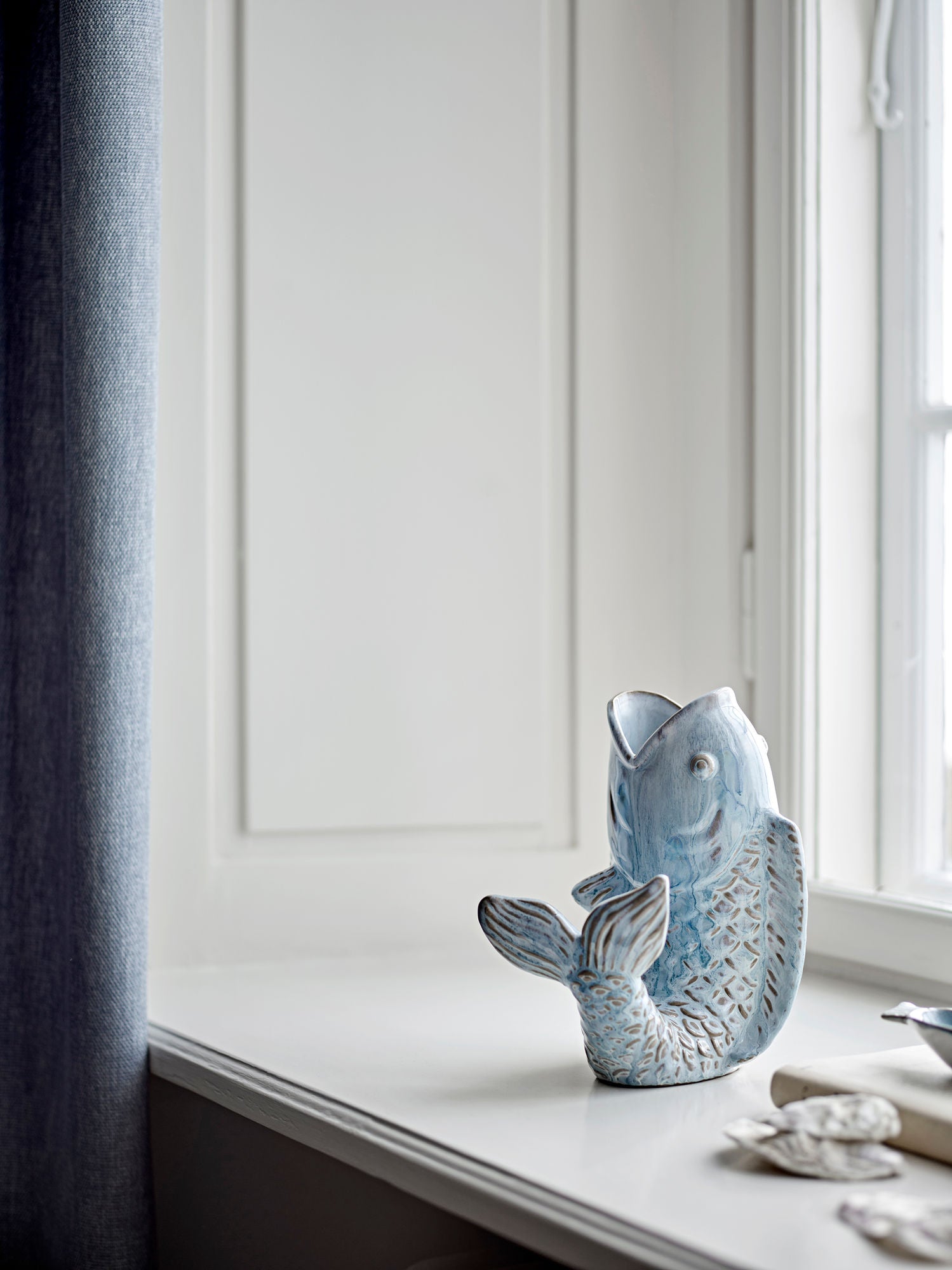 Creative Collection Hiro Vase, Blue, Stoneware