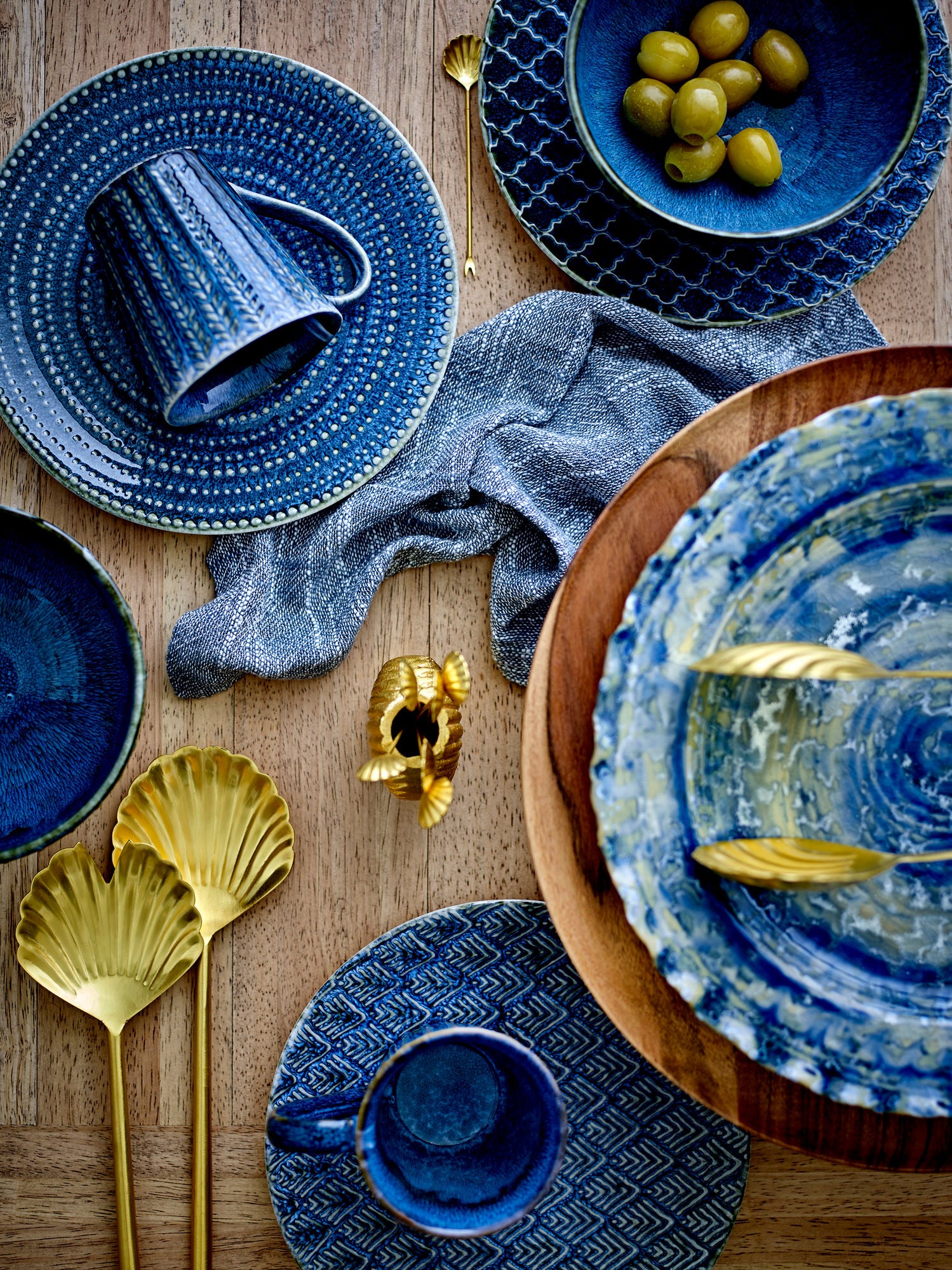 Creative Collection Elanor Plate, Blue, Stoneware