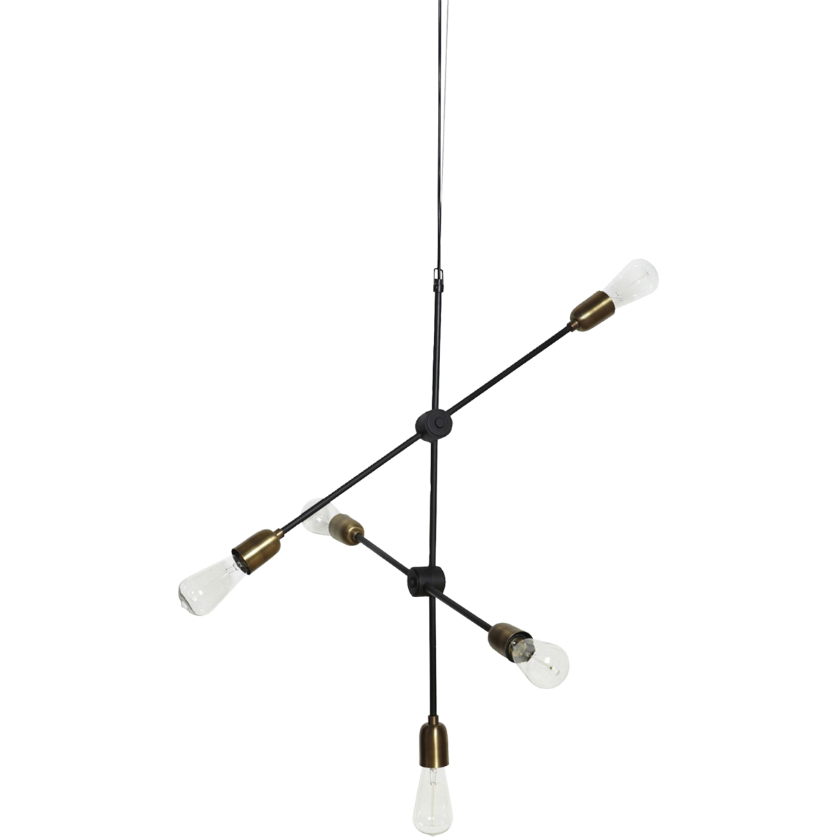 Lamp, HDMolecular, black; brass