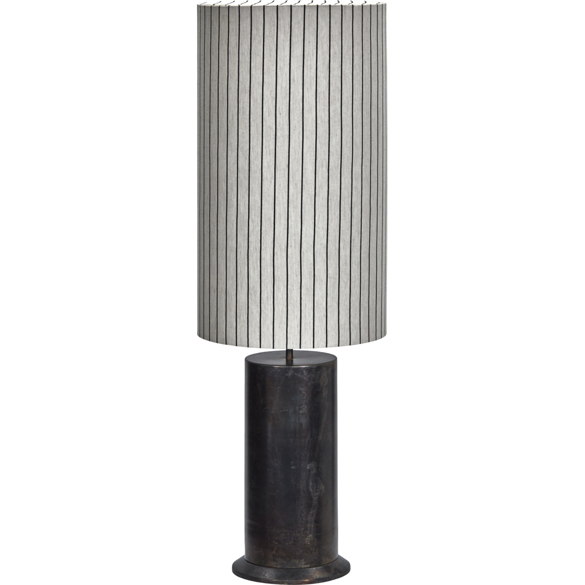 Floor lamp, HDRafi base with HDShade, Antique brown; Off-white; Black