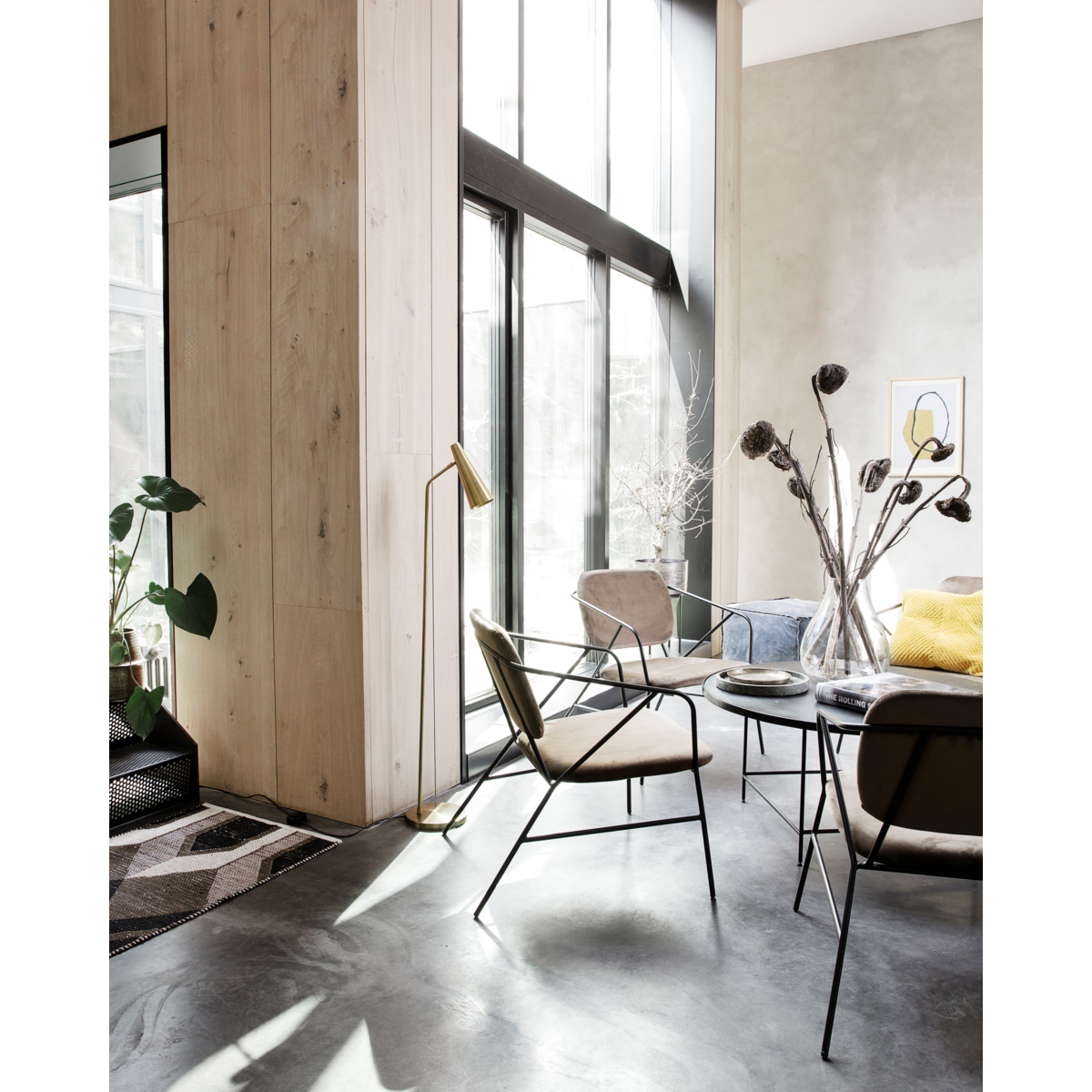 Floor lamp, HDPrecise, brass