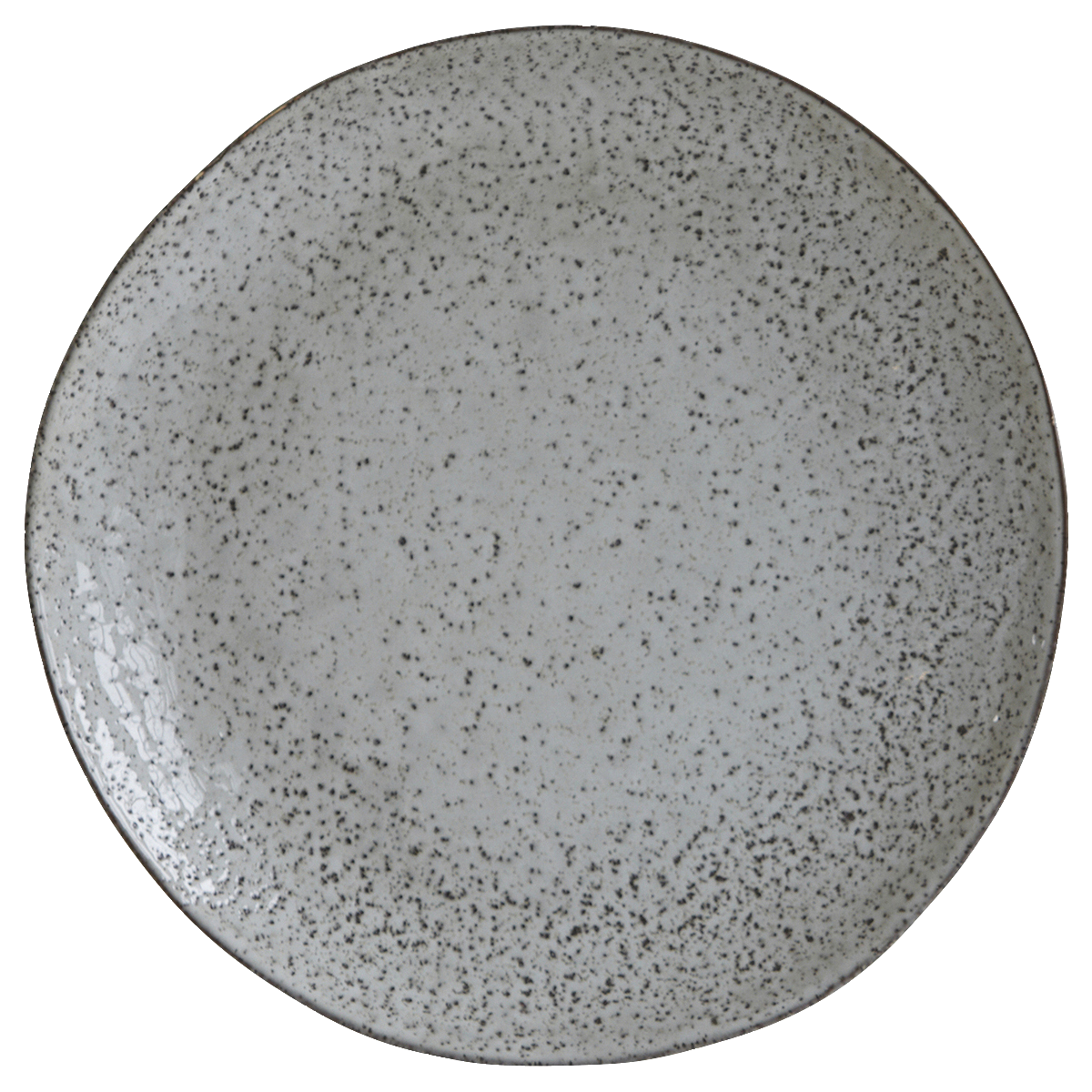 Dinner plate, hdrustic, gray; blue