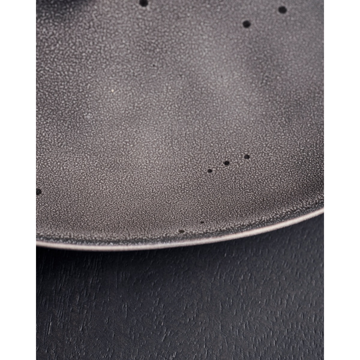 Dinner plate, Hdrustic, dark gray