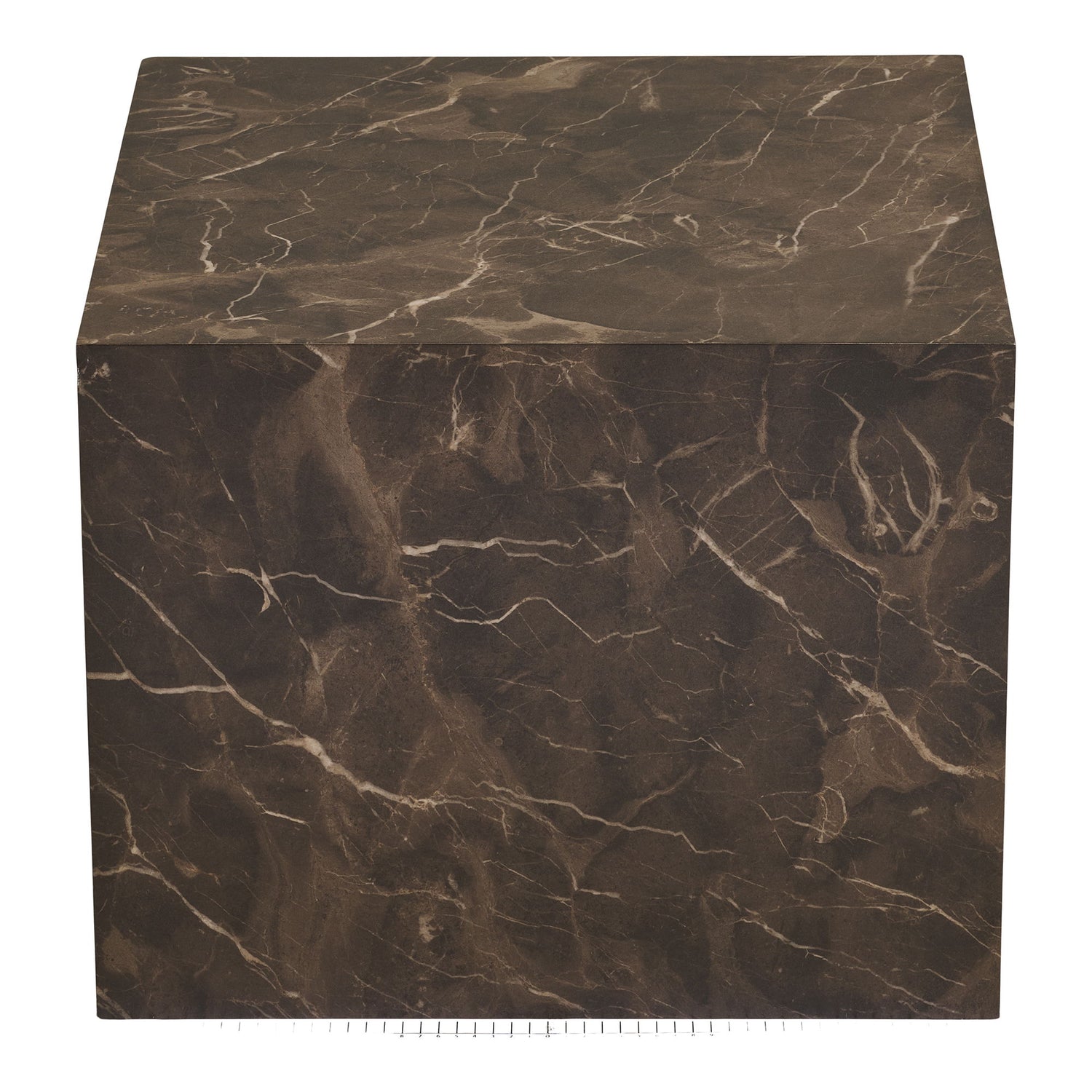 Prague Coffee table - Coffee table, marble look, brown set of 2