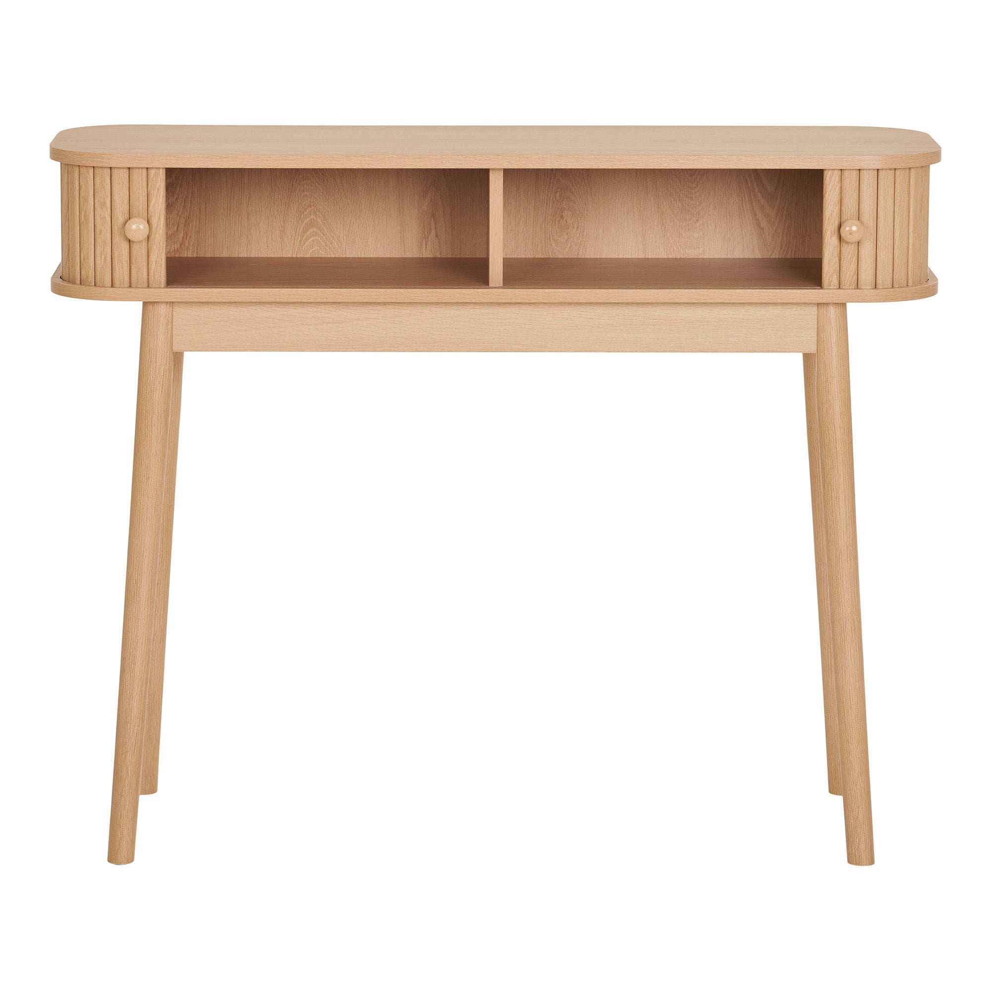 Console table, 2 doors, natural<br>100x30x80 cm