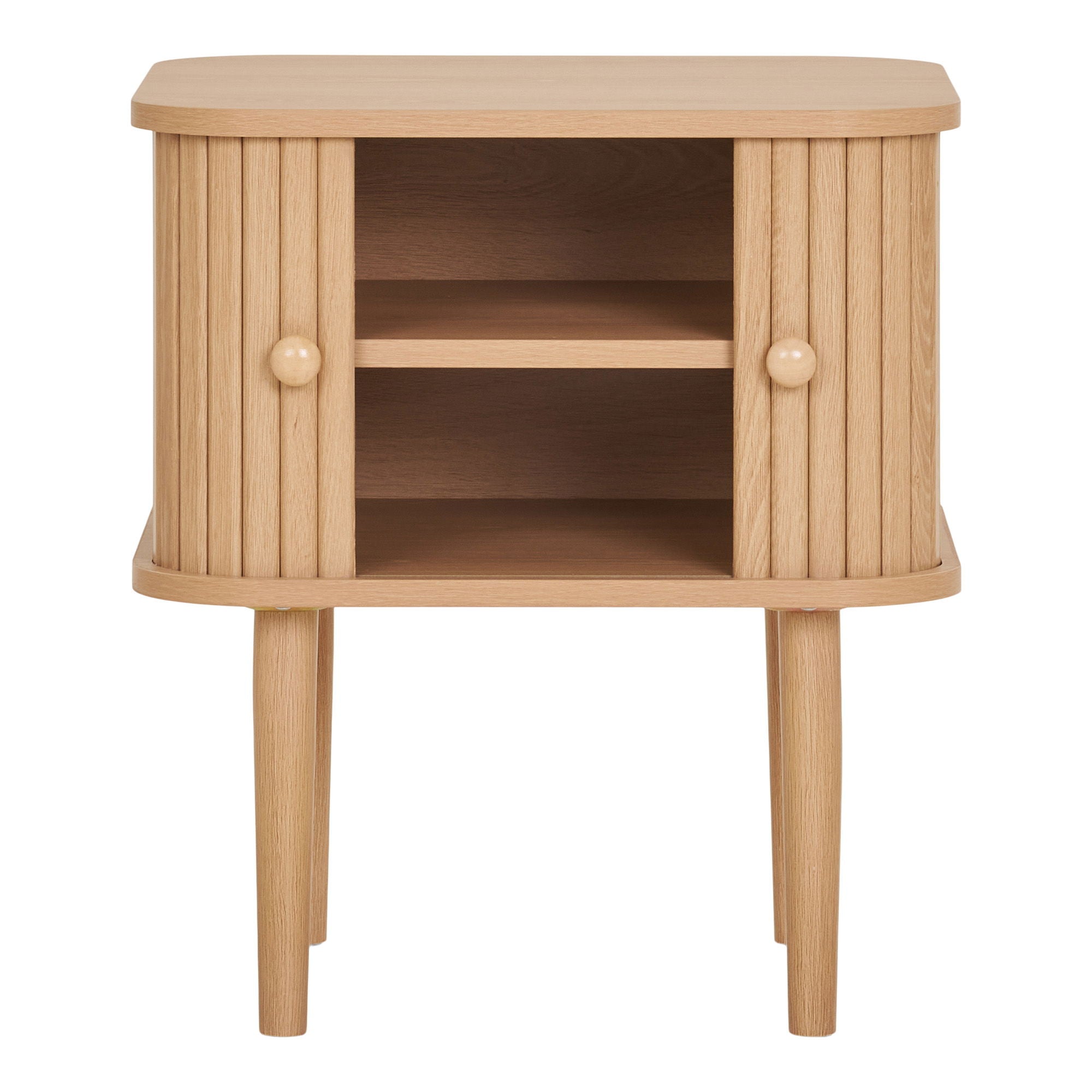 Corner table, 2 doors, nature<br>45x40x50.5 cm