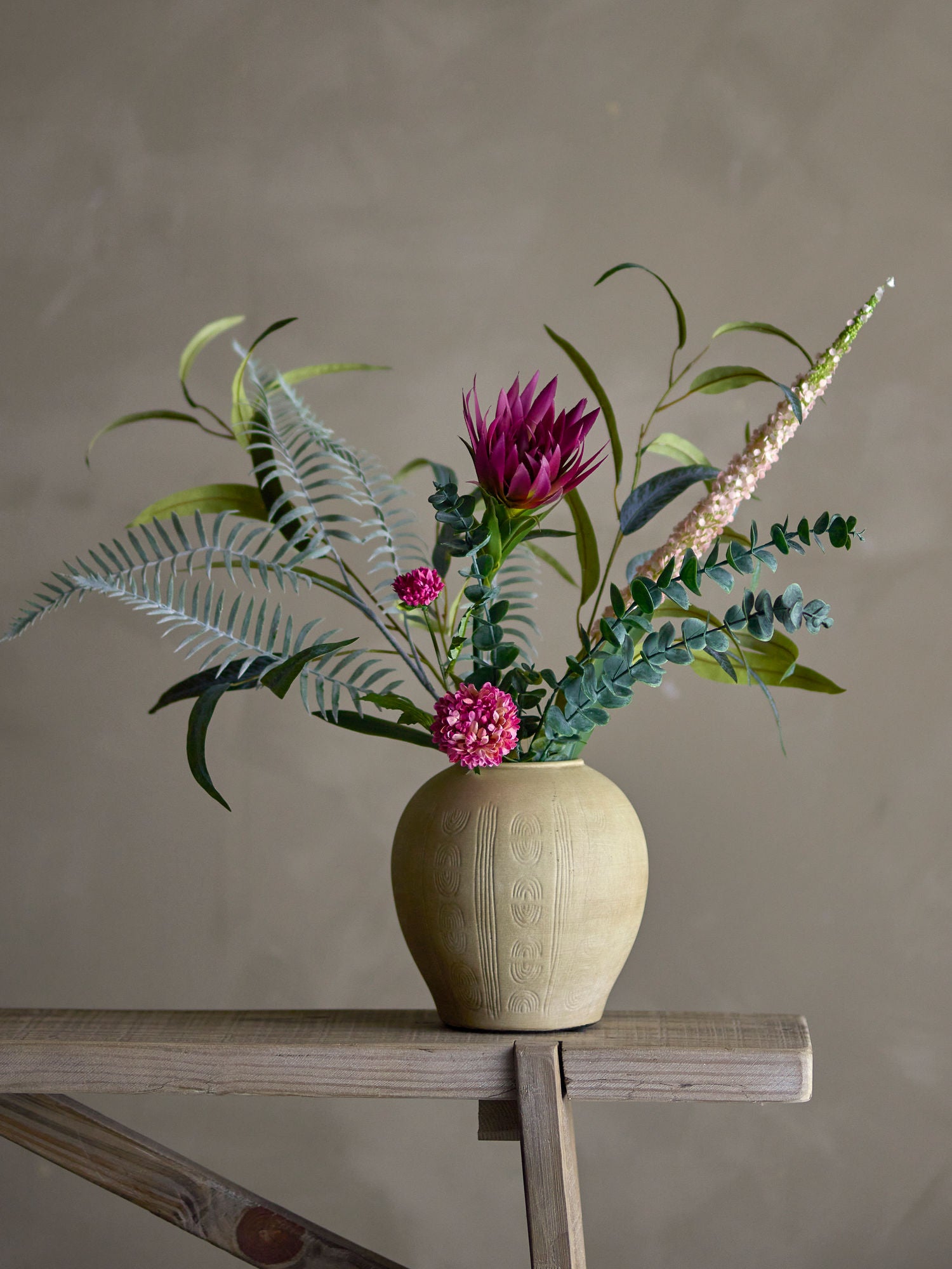 Bloomingville Crown bouquet, red, artificial flowers