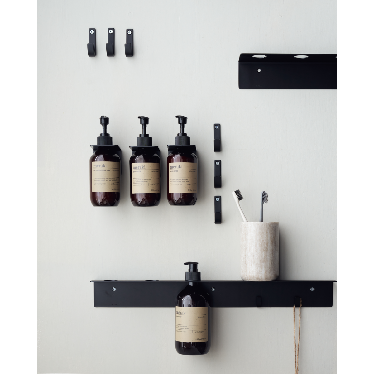 Wall hanging, Brushed black finish
