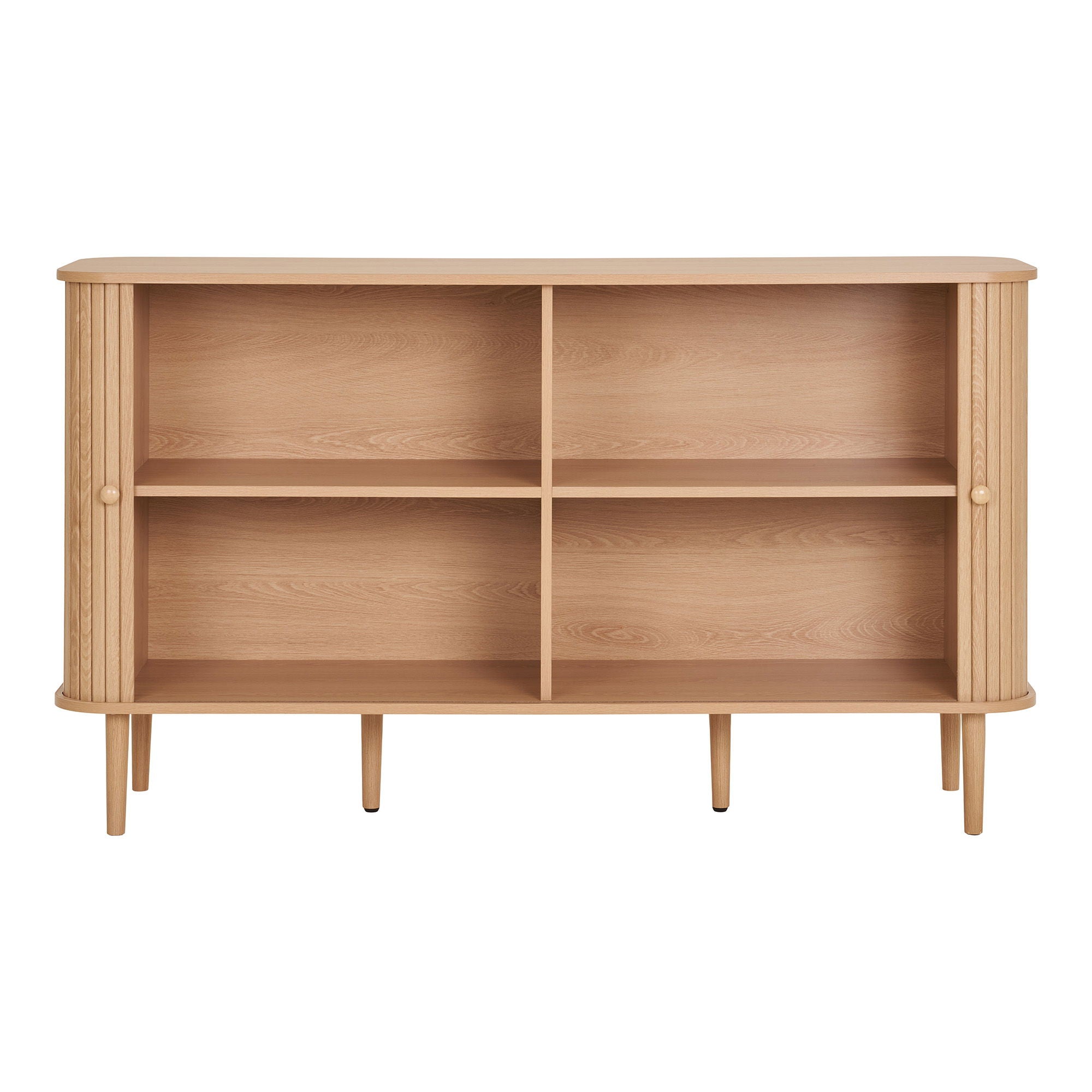 Sideboard, 2 doors, nature<br>140x40x79 cm