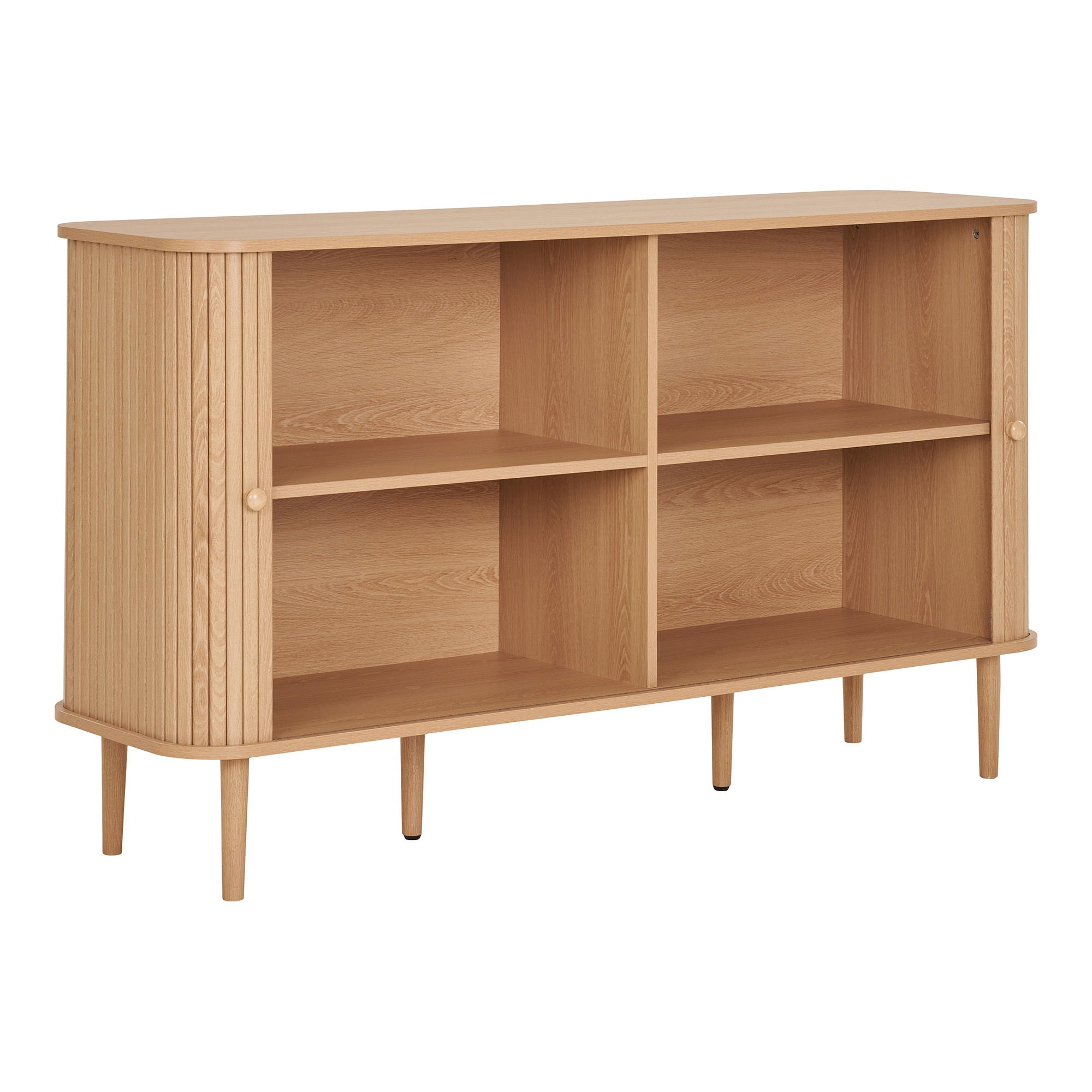 Sideboard, 2 doors, nature<br>140x40x79 cm