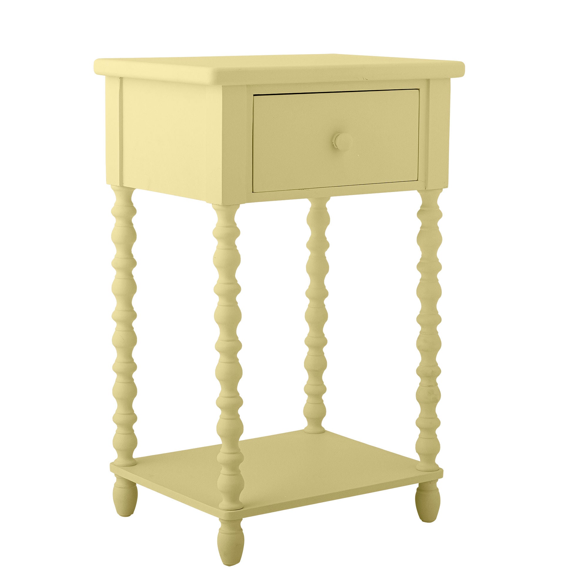 Bloomingville Salino Side Table, Yellow, Pine