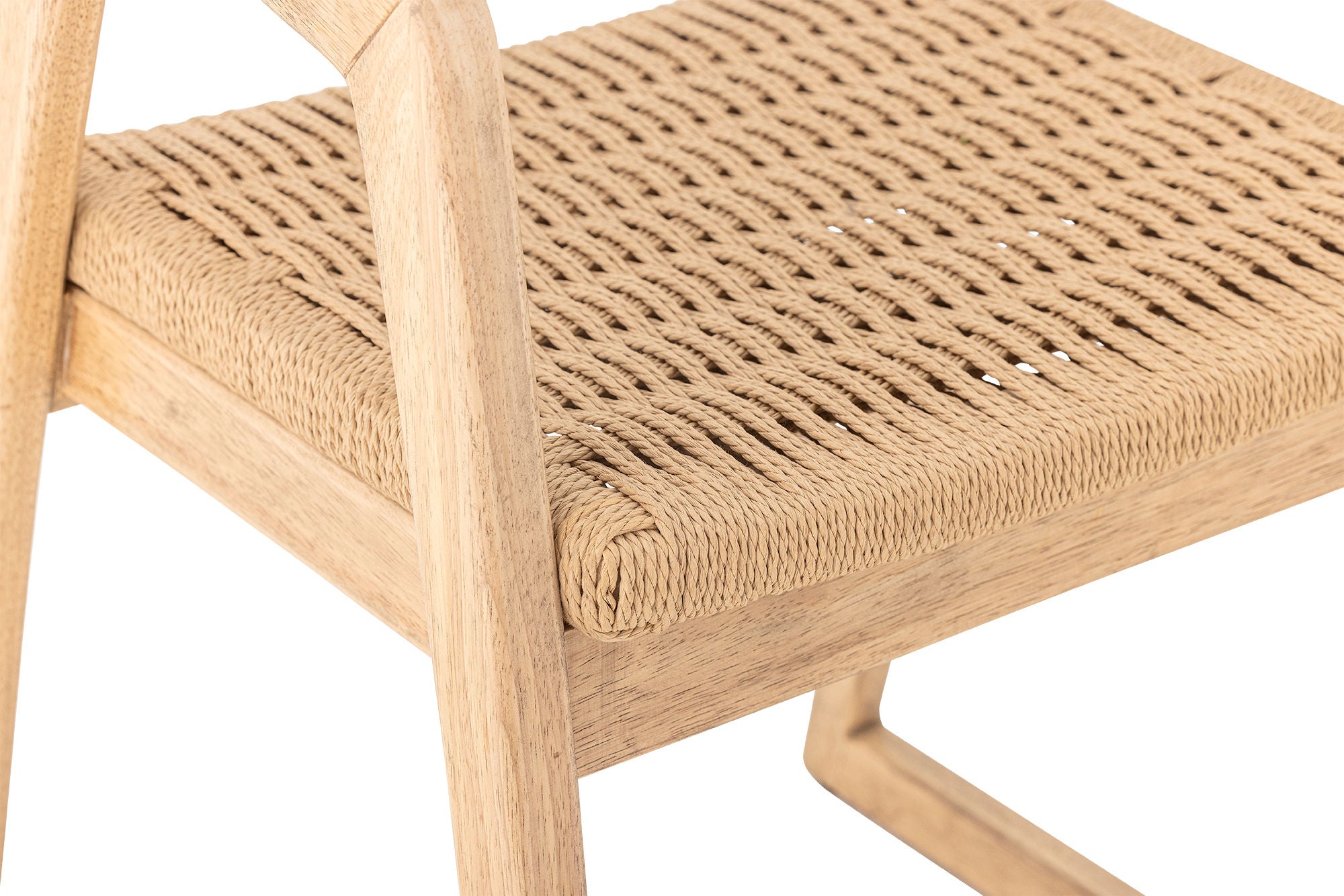 Creative Collection Serrone Dining Chair, Nature, Rubber Wood