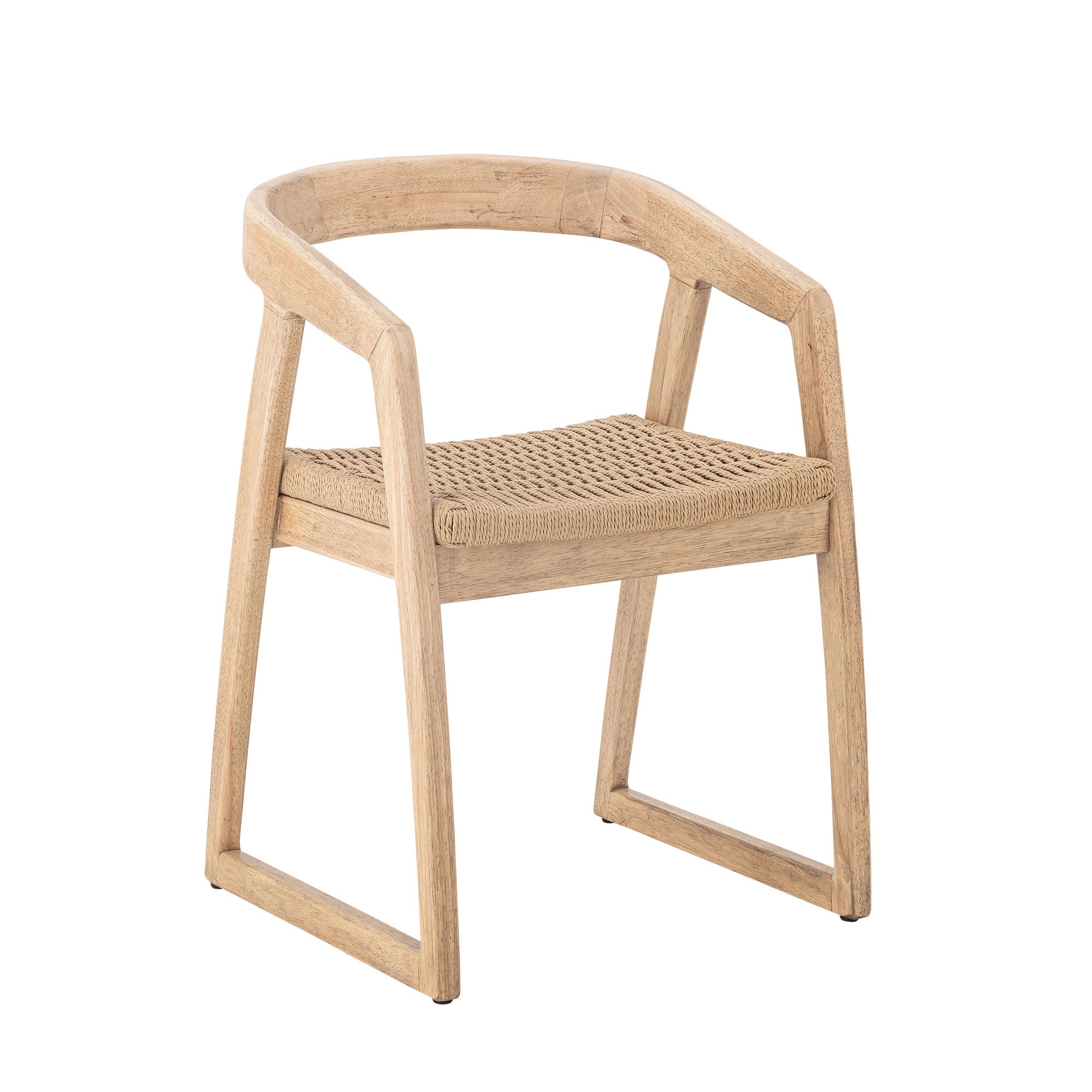Creative Collection Serrone Dining Chair, Nature, Rubber Wood
