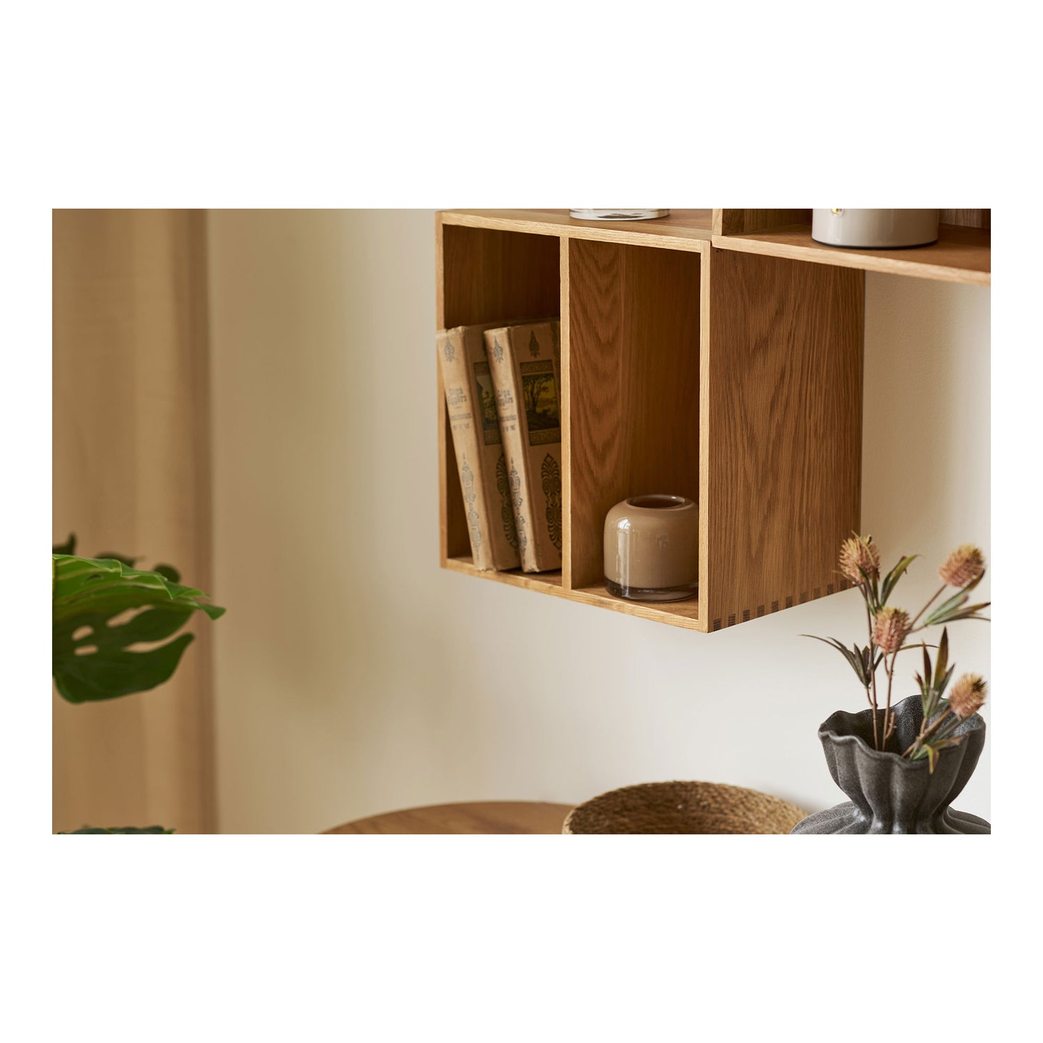 Candlestick - candlestick, mouth -blown glass, brown Ø8x7.5 cm