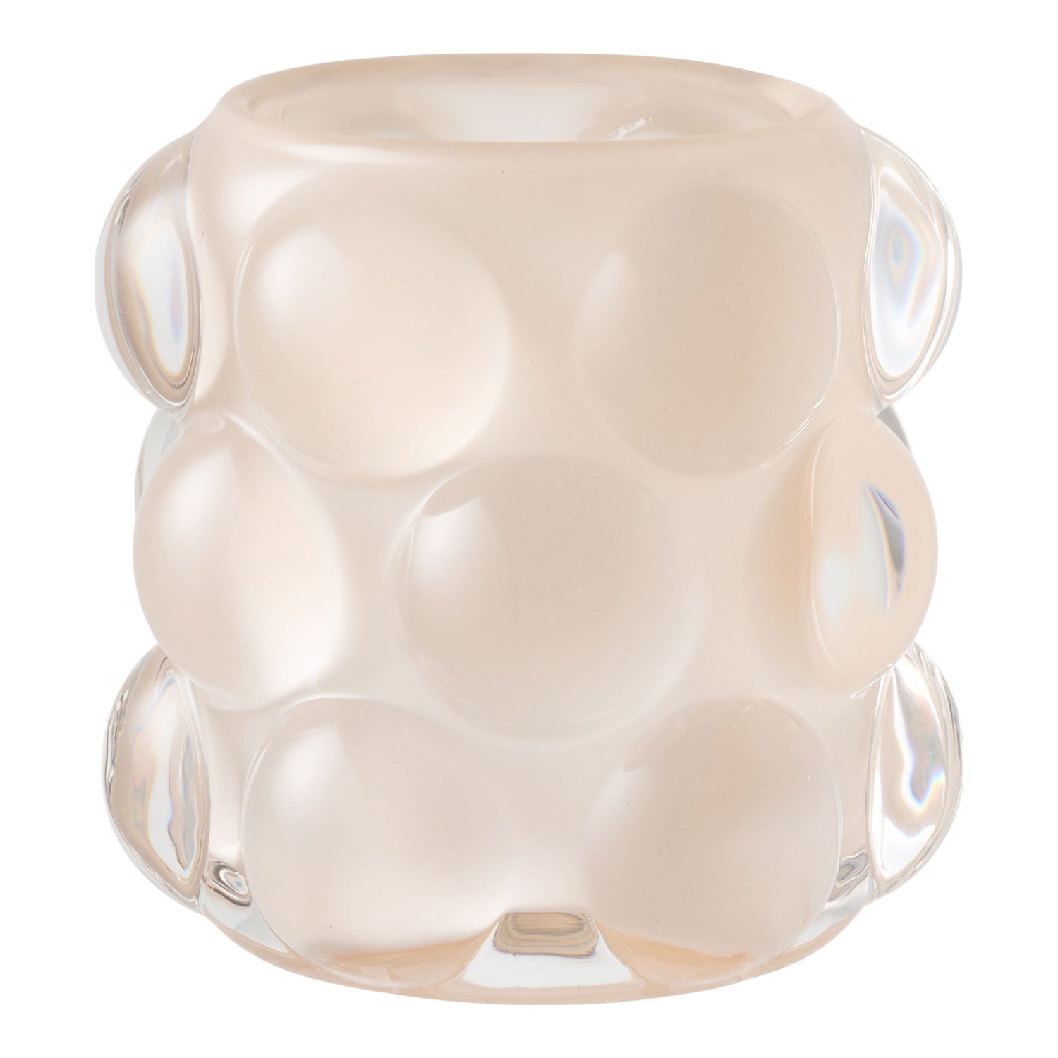 Candlestick - candlestick, glass, beige/green set of 2