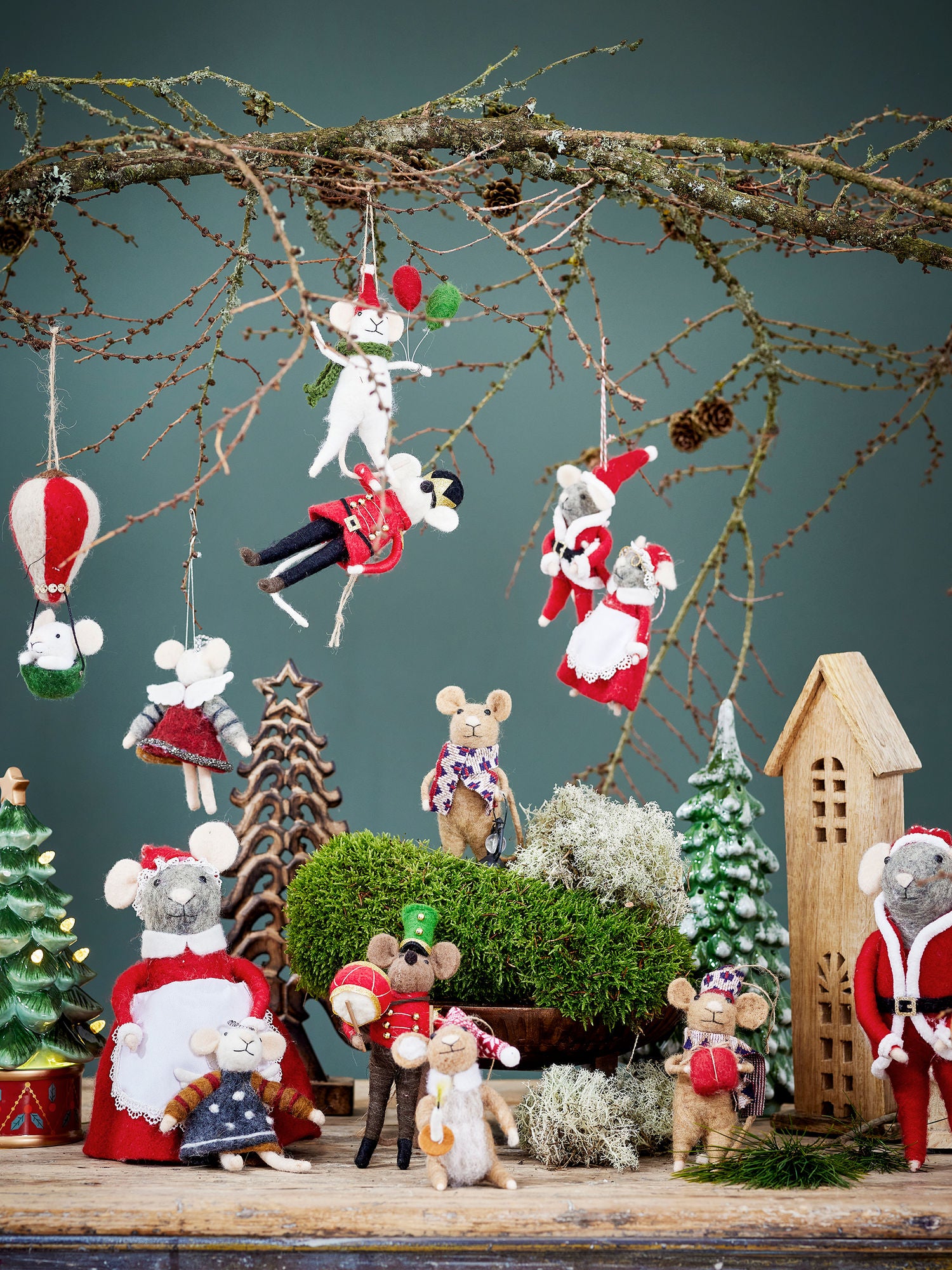 Bloomingville Peo Ornament, Red, Wool