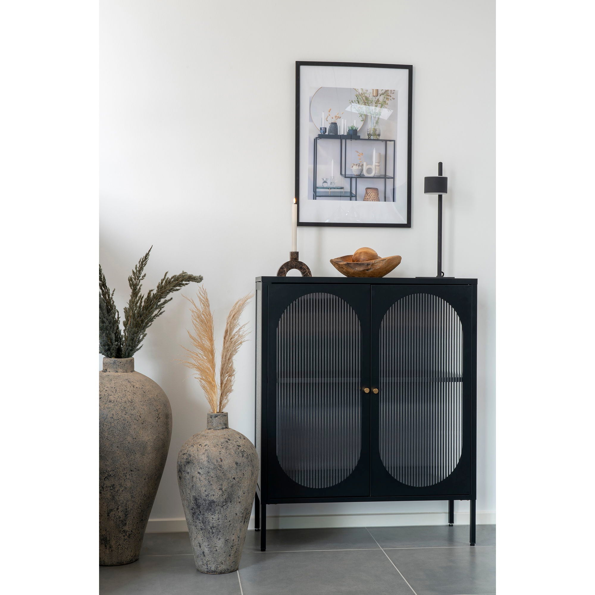 Marbella Frame Display - Frame Display, 7 pcs. Black and 8 pcs. Nature 50x70 cm
