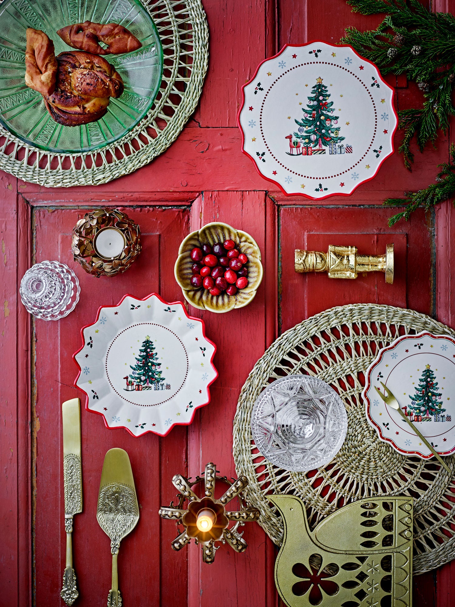 Bloomingville Kalima cake spade, brass, brass