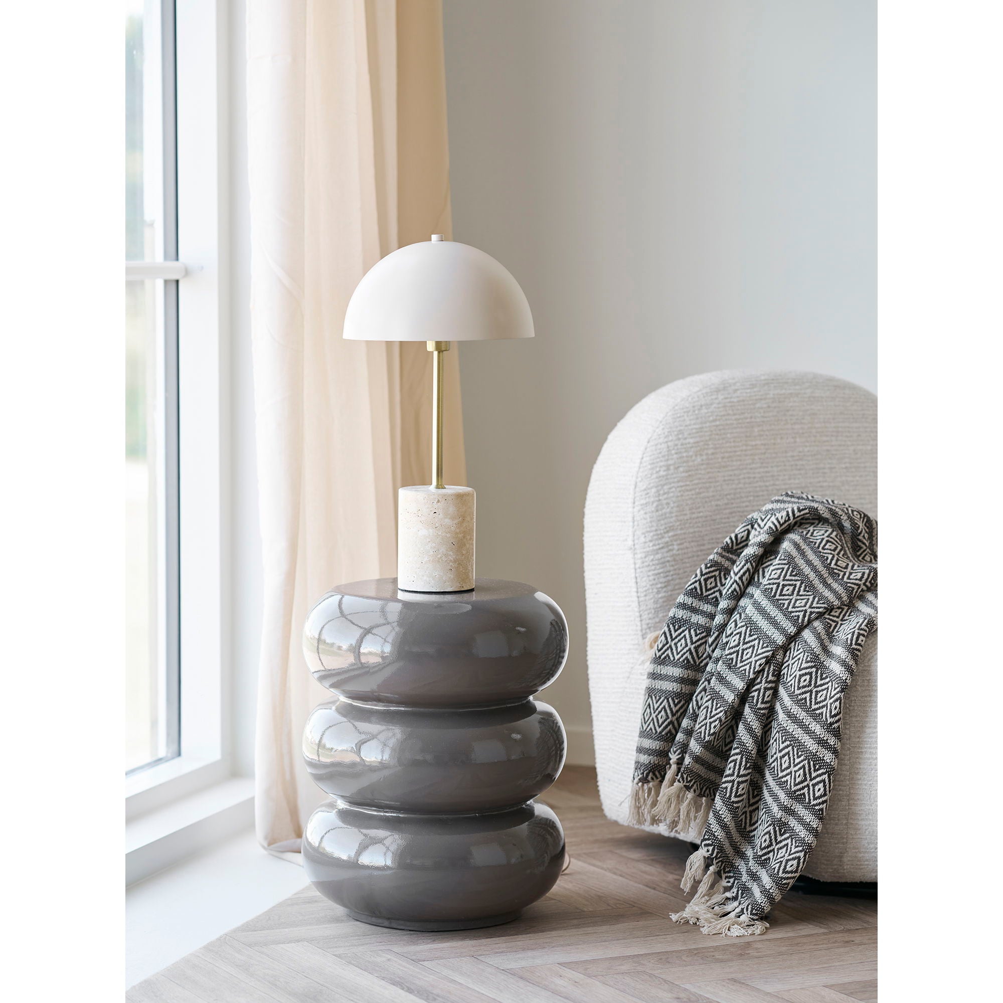 Sheffield table lamp - lamp, marble/metal