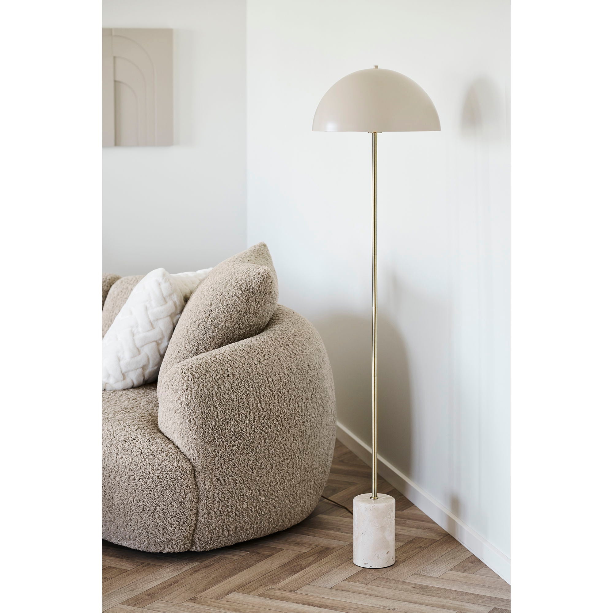 Sheffield floor lamp - lamp, marble/metal