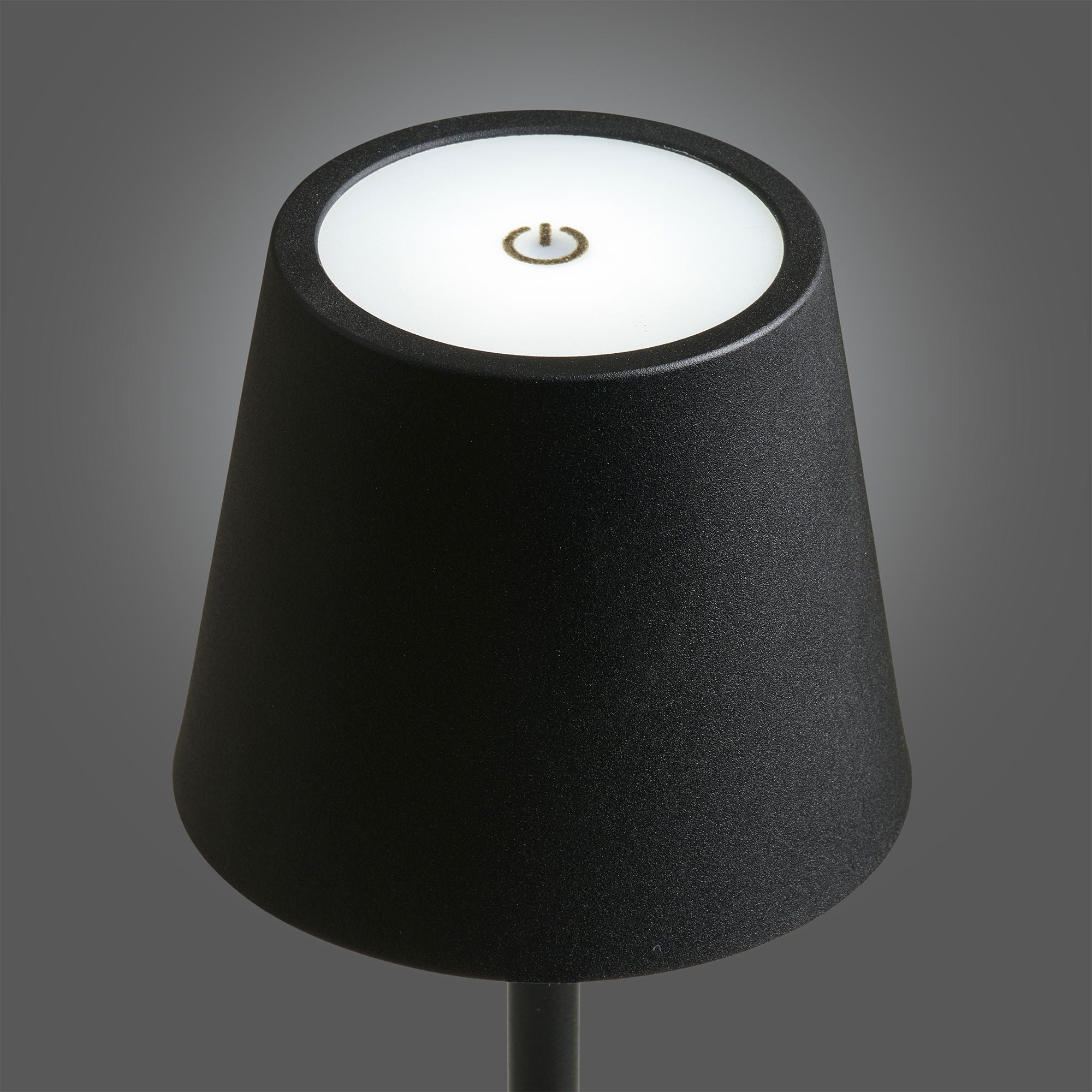 Bradford table lamp - table lamp, metal, rechargeable, black