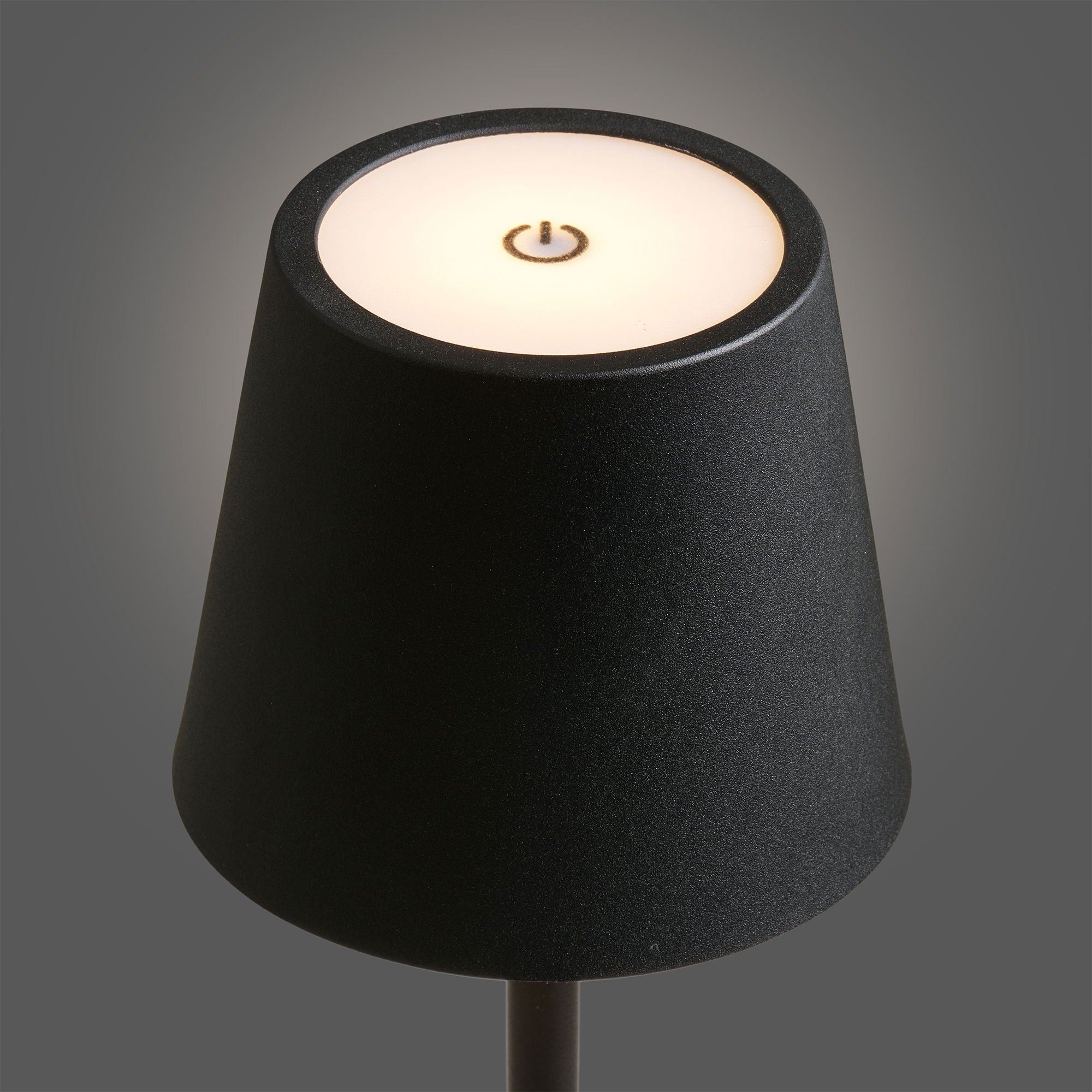 Bradford table lamp - table lamp, metal, rechargeable, black