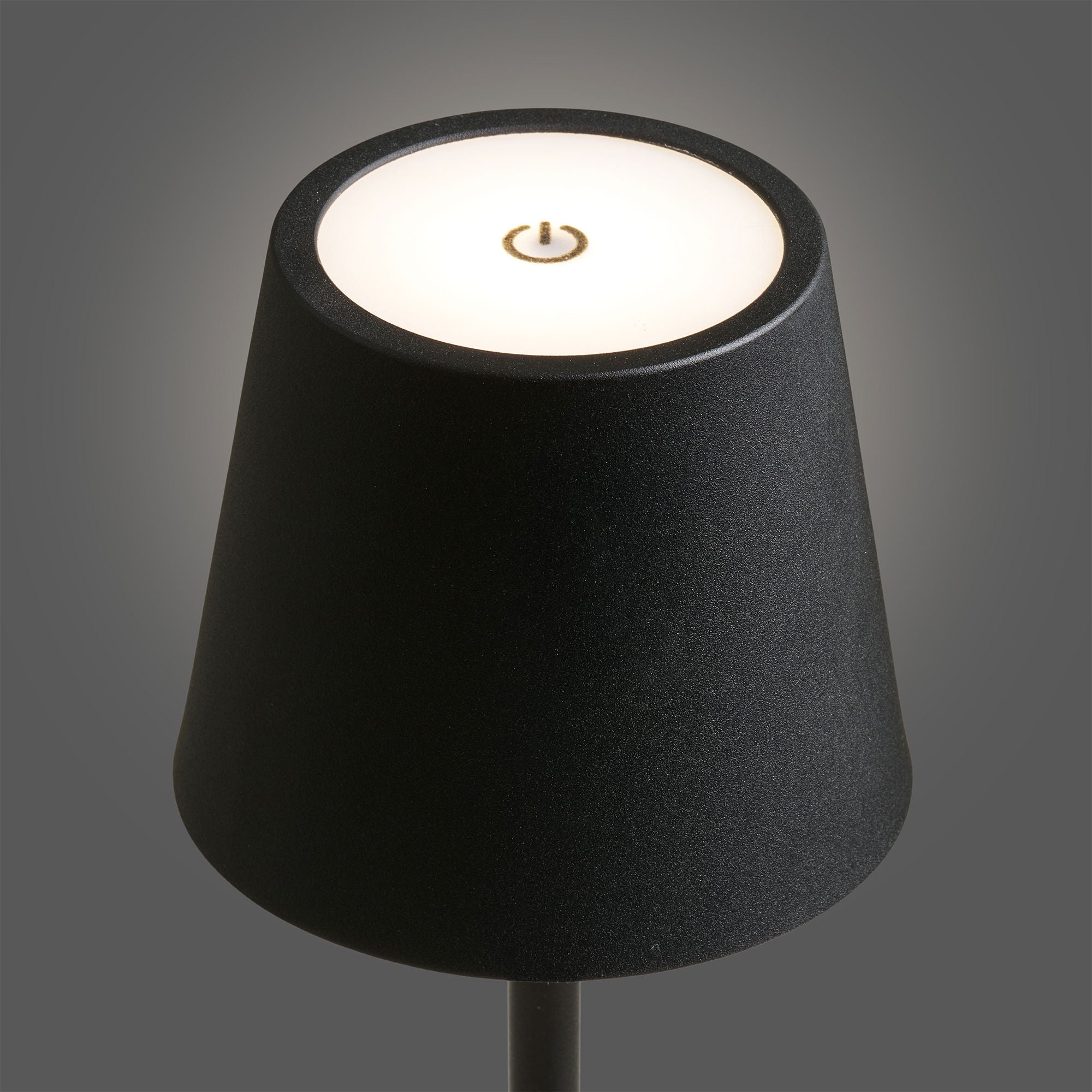 Bradford table lamp - table lamp, metal, rechargeable, black