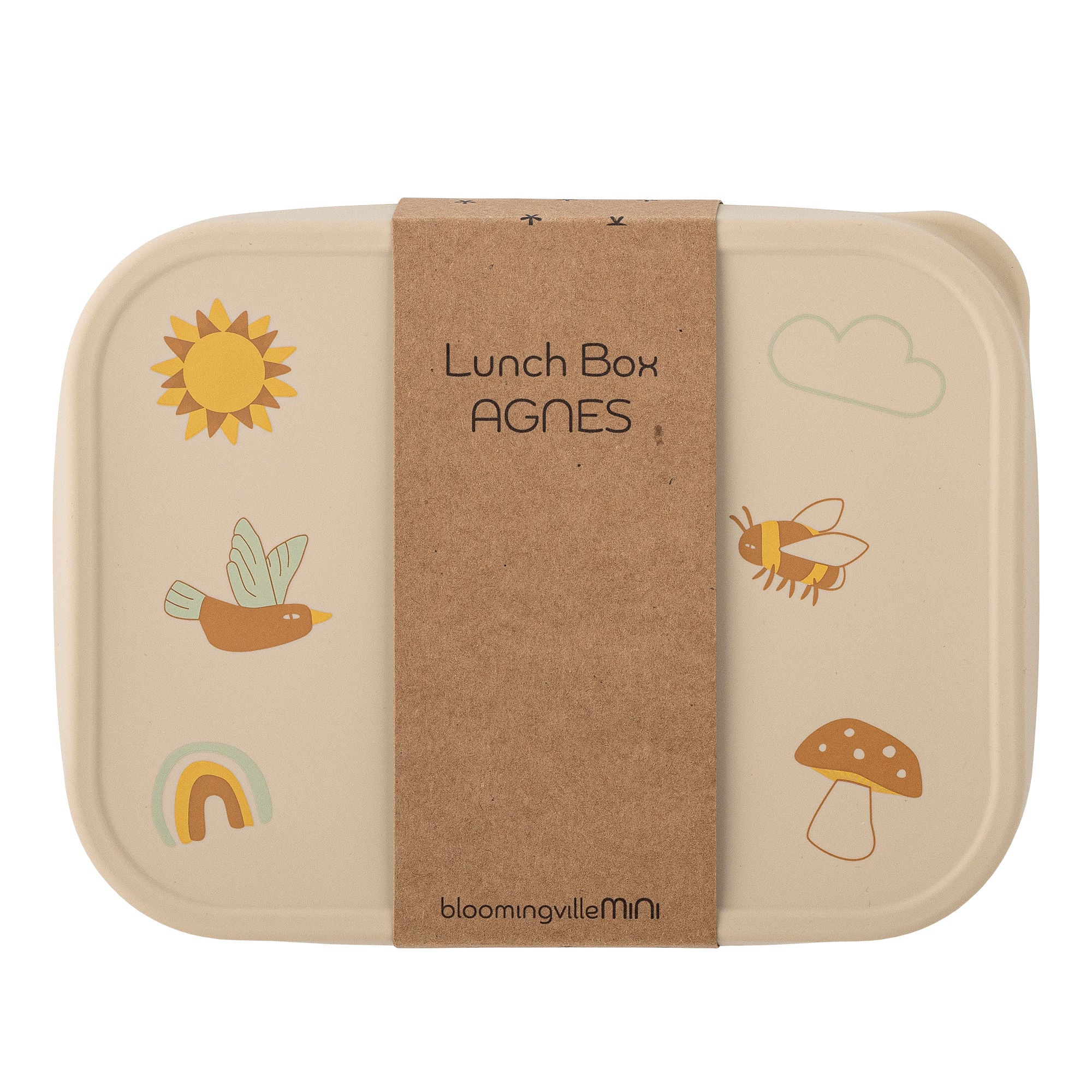 Bloomingville Mini Agnes lunch box, nature, stainless steel