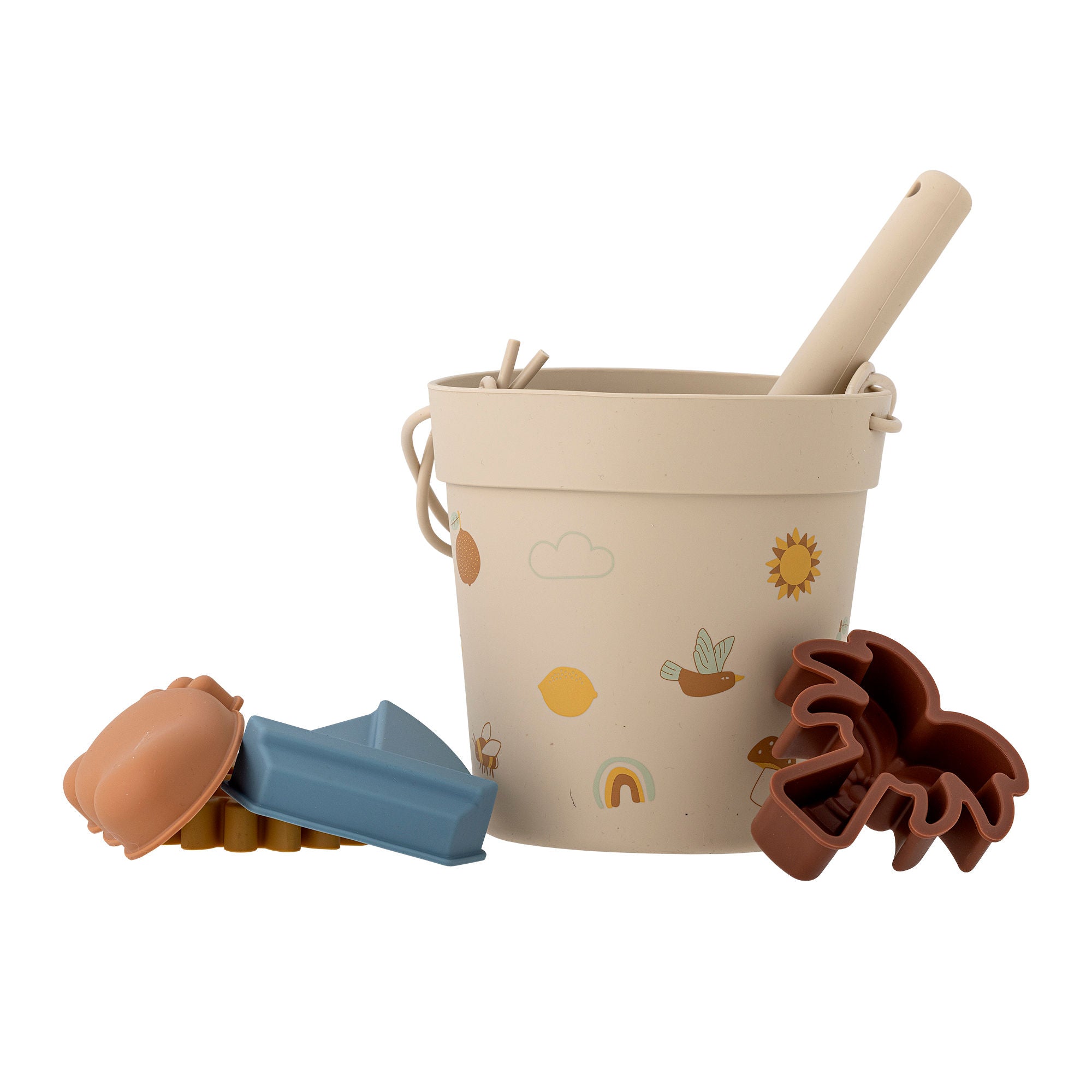 Bloomingville Mini Agnes Strand and Sandkass toy, Nature, Silicone