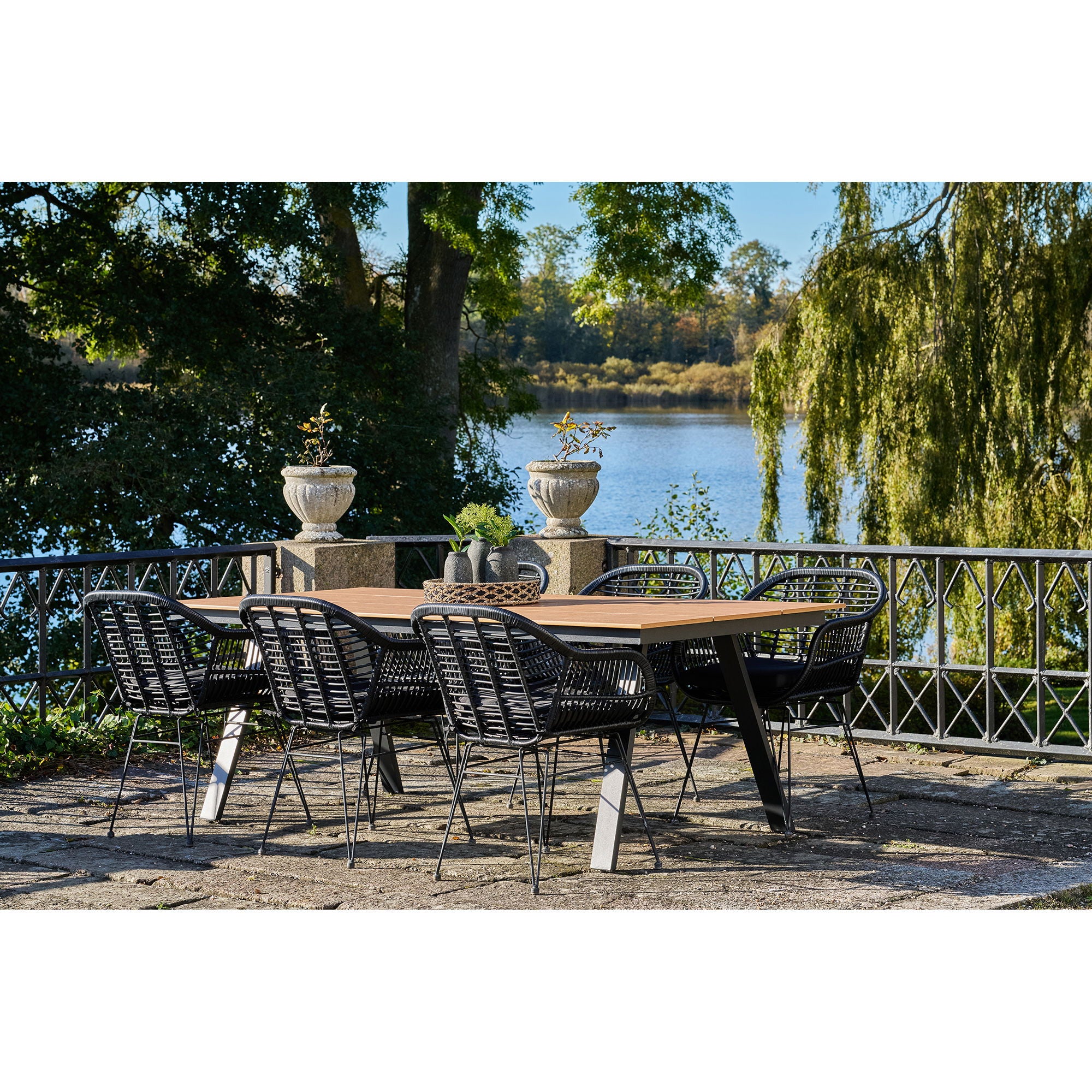 Dining table, nonwood, nature<br>100x220x74 cm