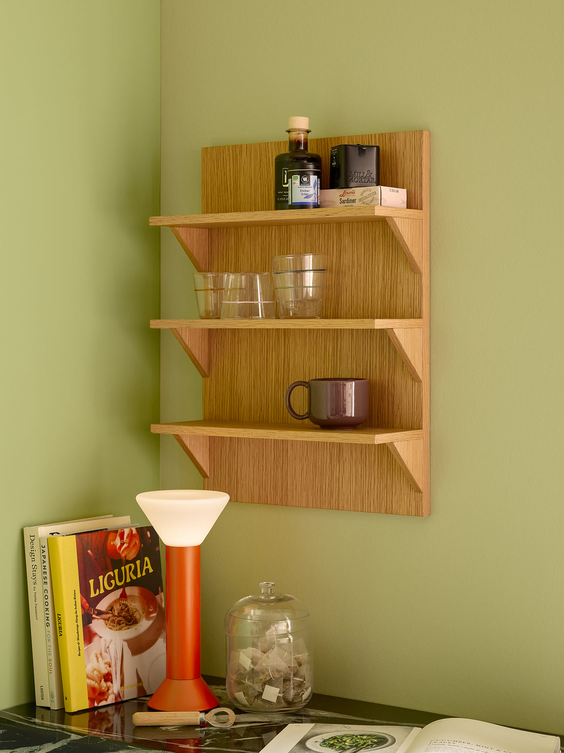 Straight Bookcase Natural - 40x14xh54cm