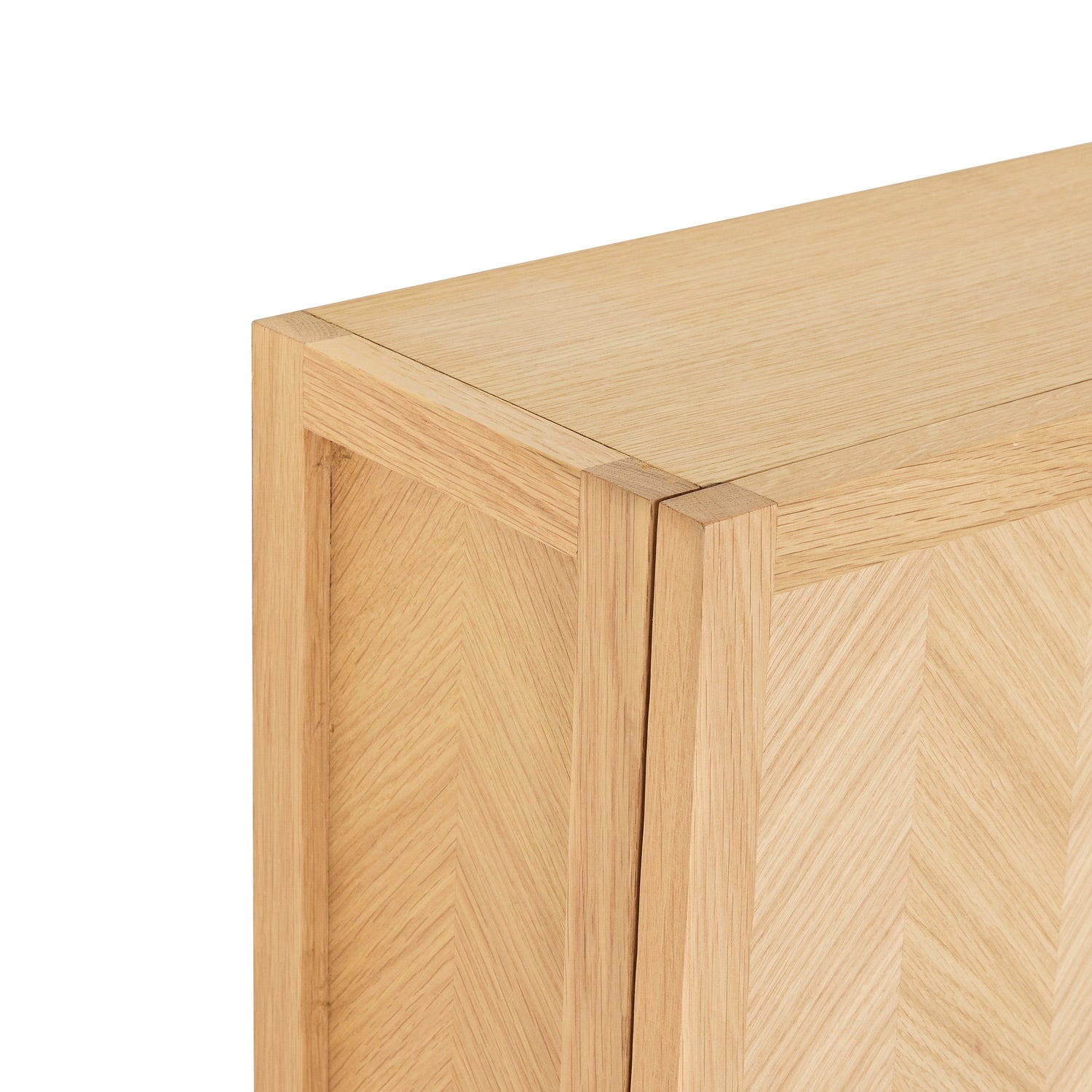 Herringbone Shoe Cabinet Large Natural - 100x25xh40cm