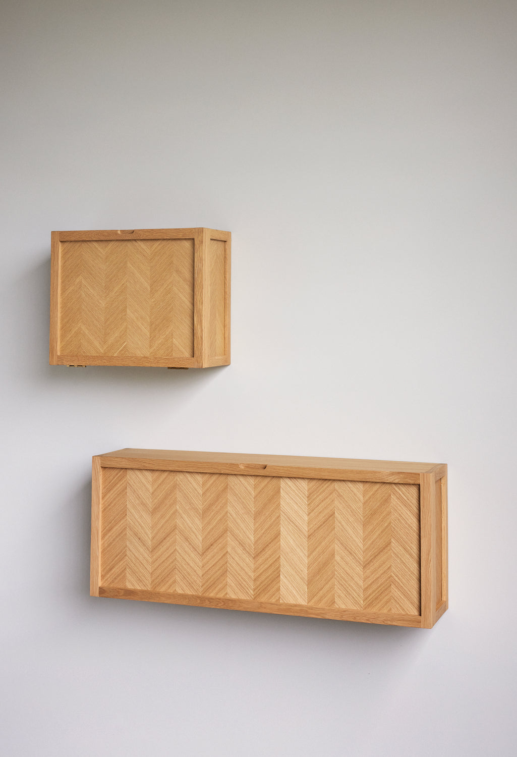 Herringbone Shoe Cabinet Large Natural - 100x25xh40cm