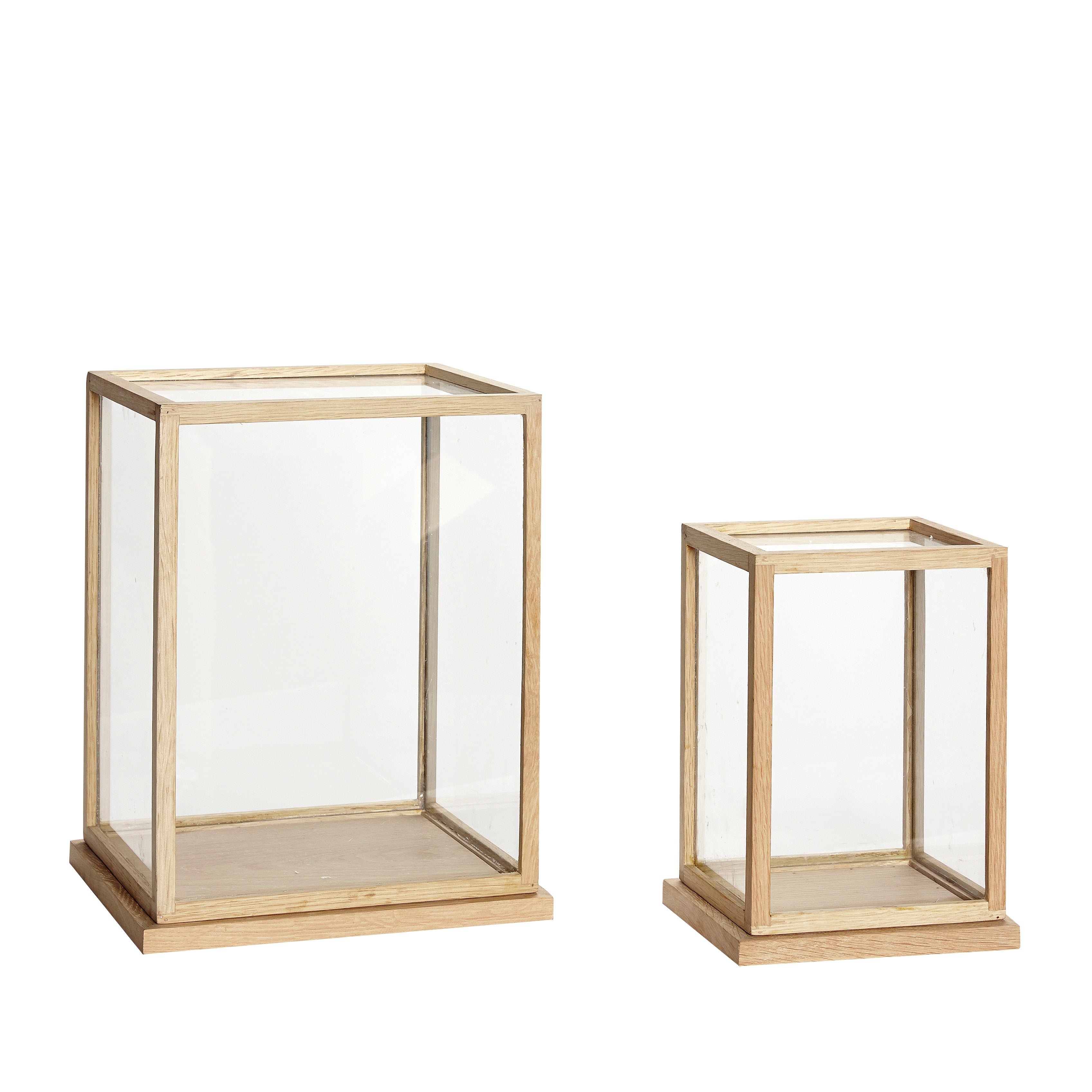 SPECTACLE EXHIBITION CONTRER LARGE NATURE (SET OF 2) - 22x16xH30, 32x28xh40cm