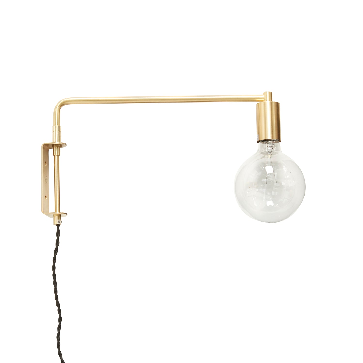 Pyke wall lamp brass colored - 41x5xH24cm, E27/40W/LED 4