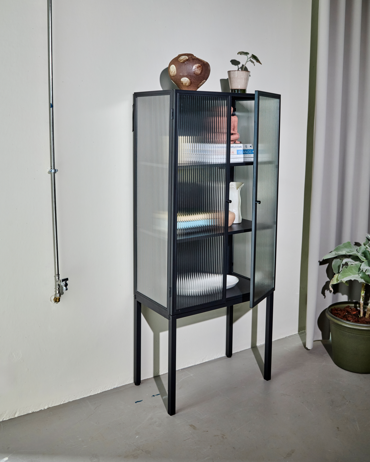 Display cabinet, HDCabin, Black