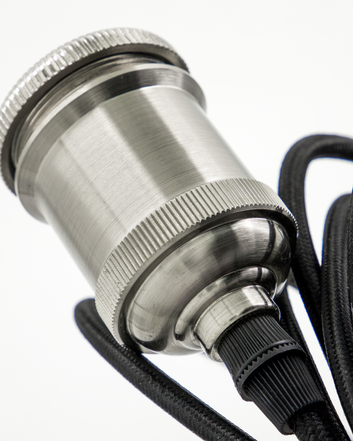 E27 socket, HDFly, Silver finish