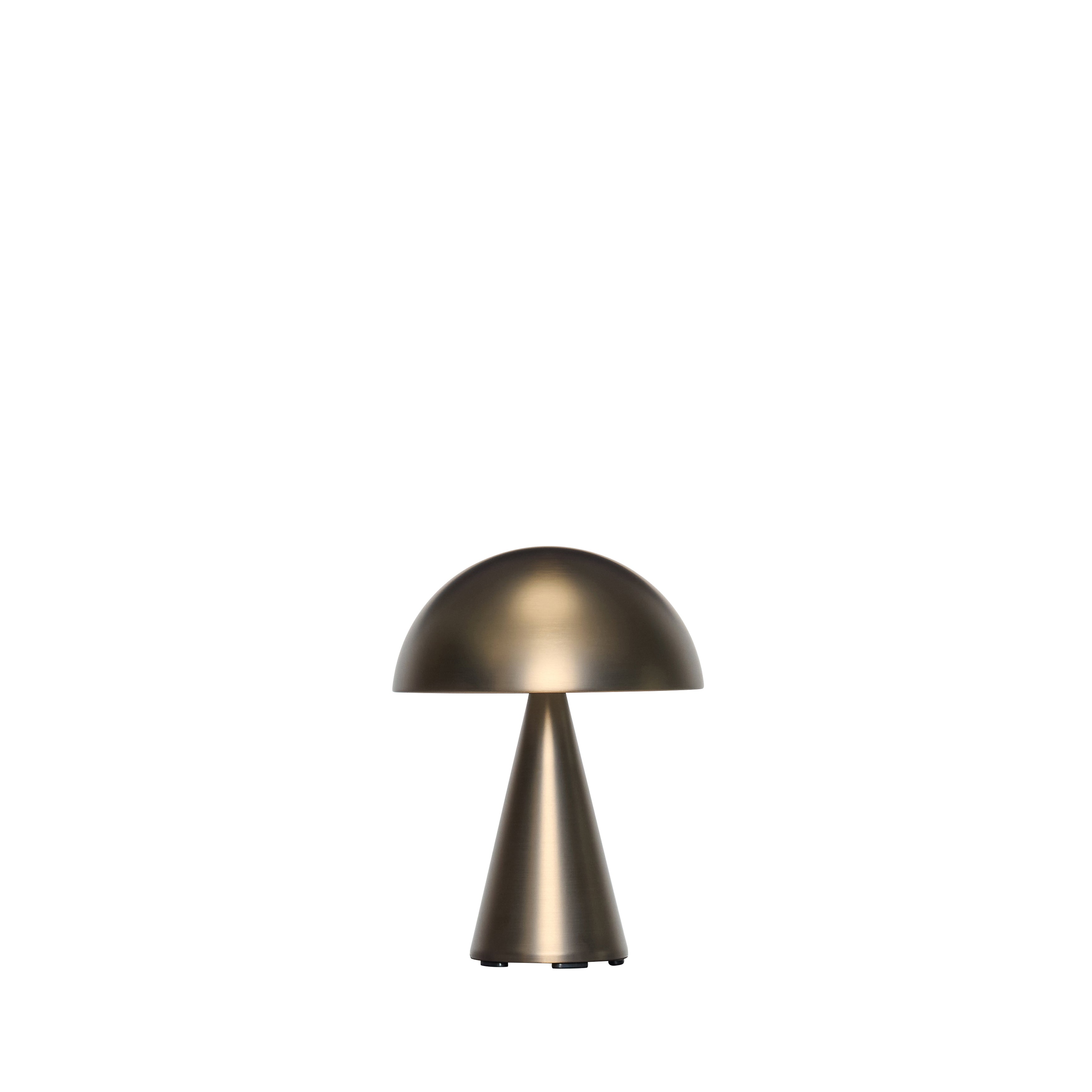 Mush Portable Lamp Burnished Brass - ø15xh20cm