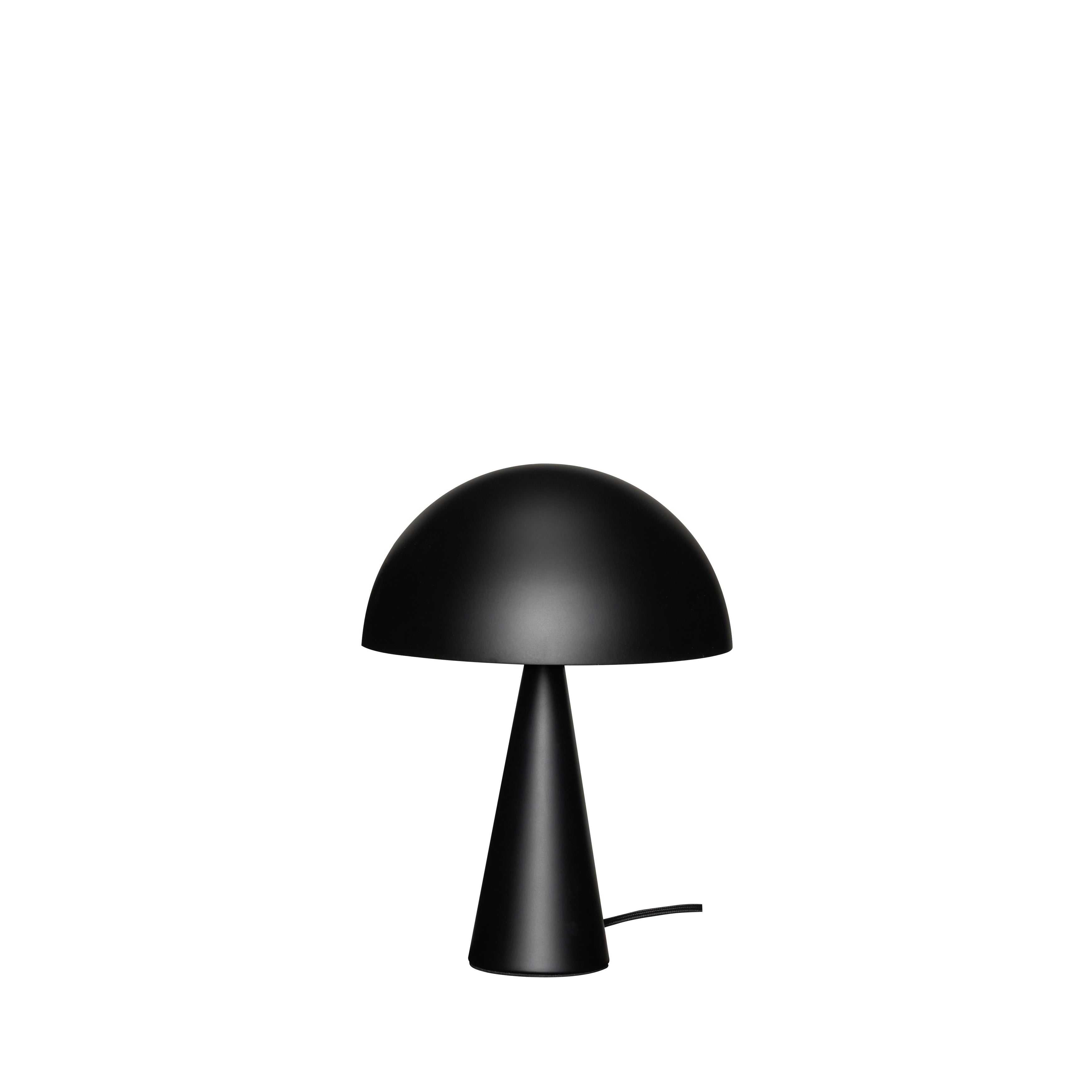 Mush Table Lamp Mini Matt Black - ø25xh34cm