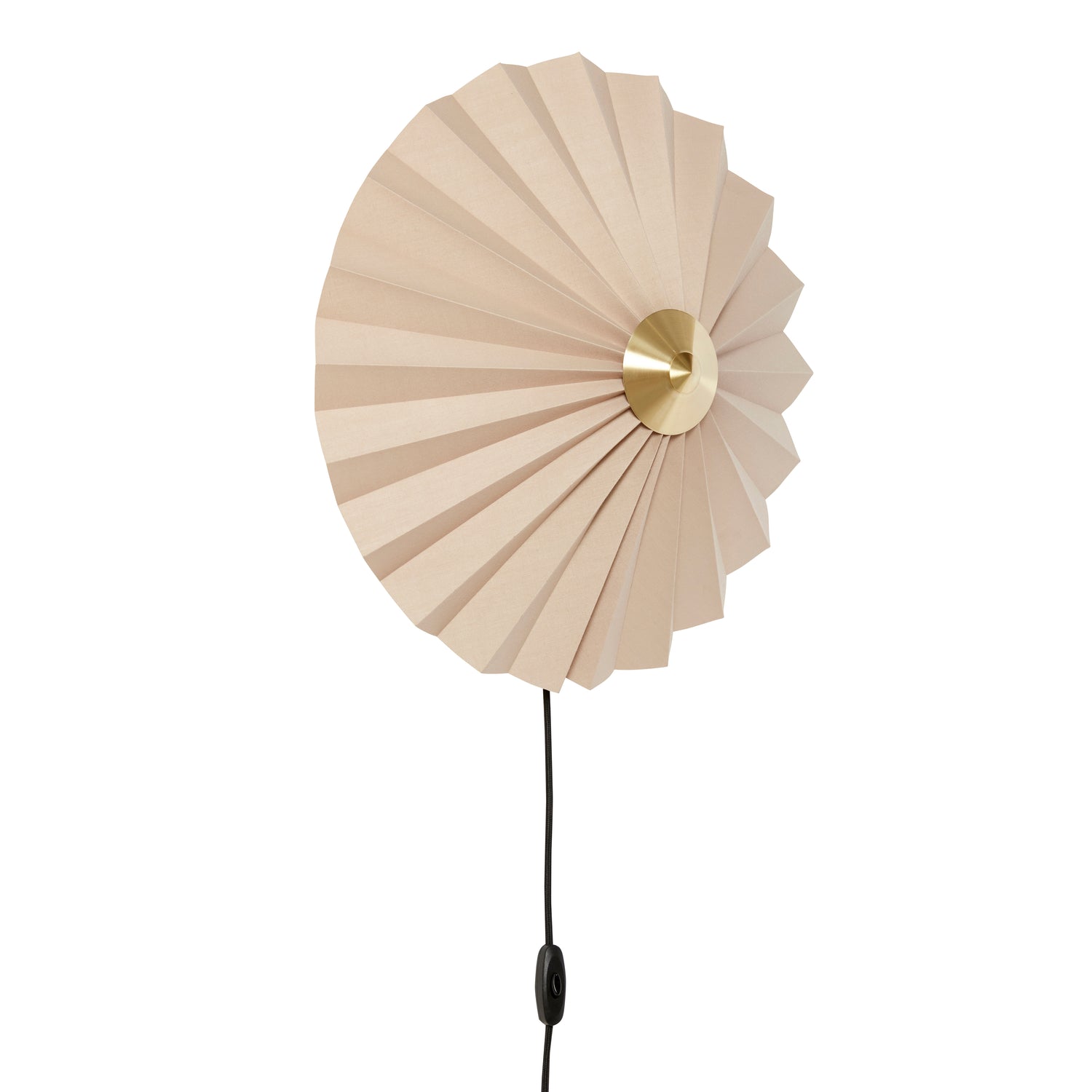 Pliss Wall lamp beige - Ø48XH16CM, E27