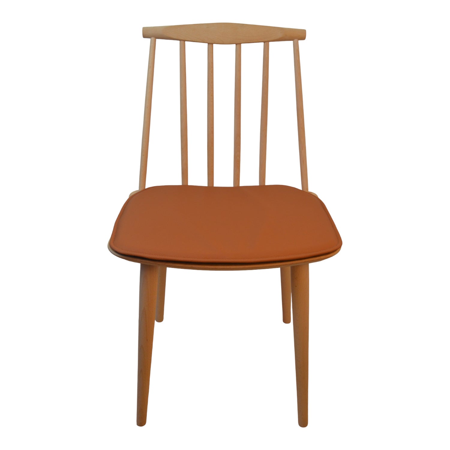 Luxury cognac leather cushion to HAY J77 (FDB) The chair