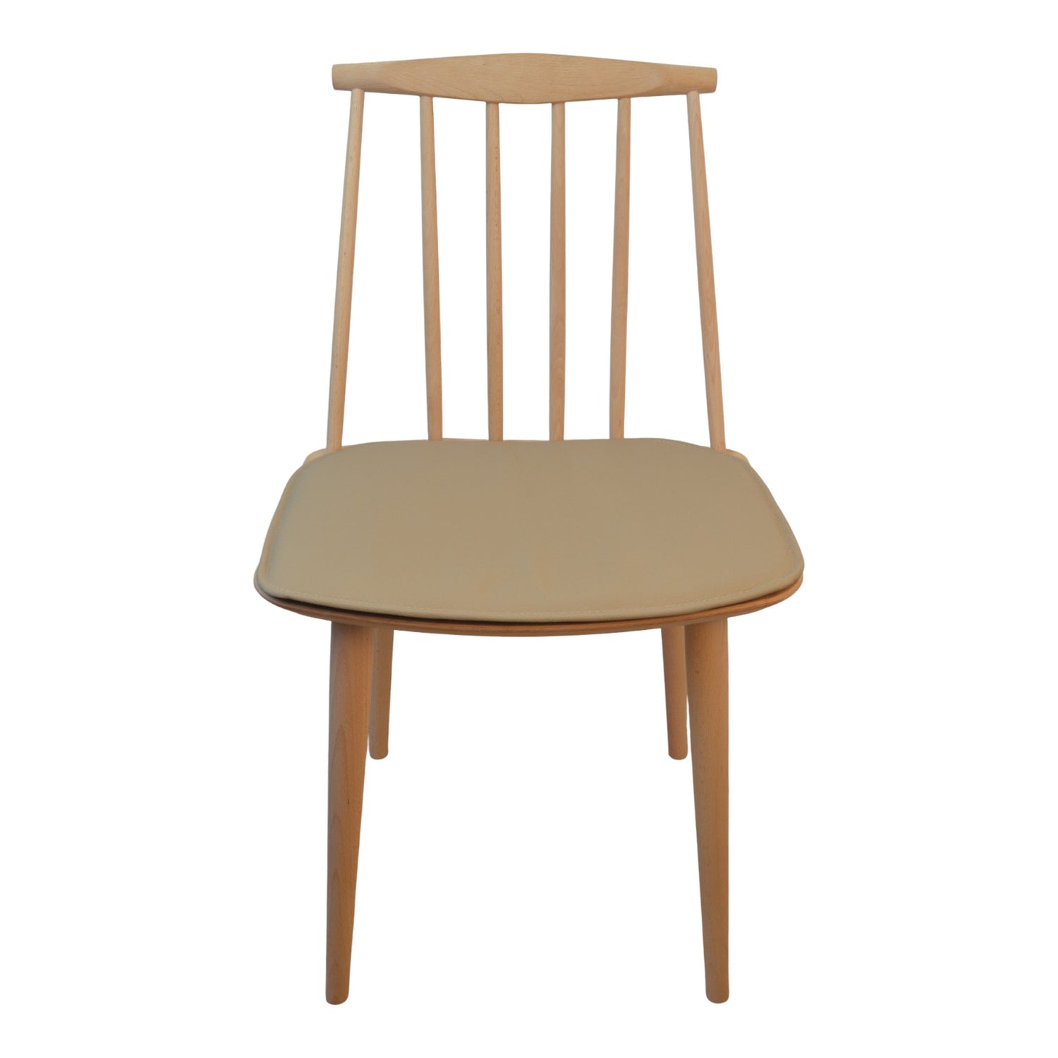 Luxury sand -colored leather cushion to HAY J77 (FDB) The chair