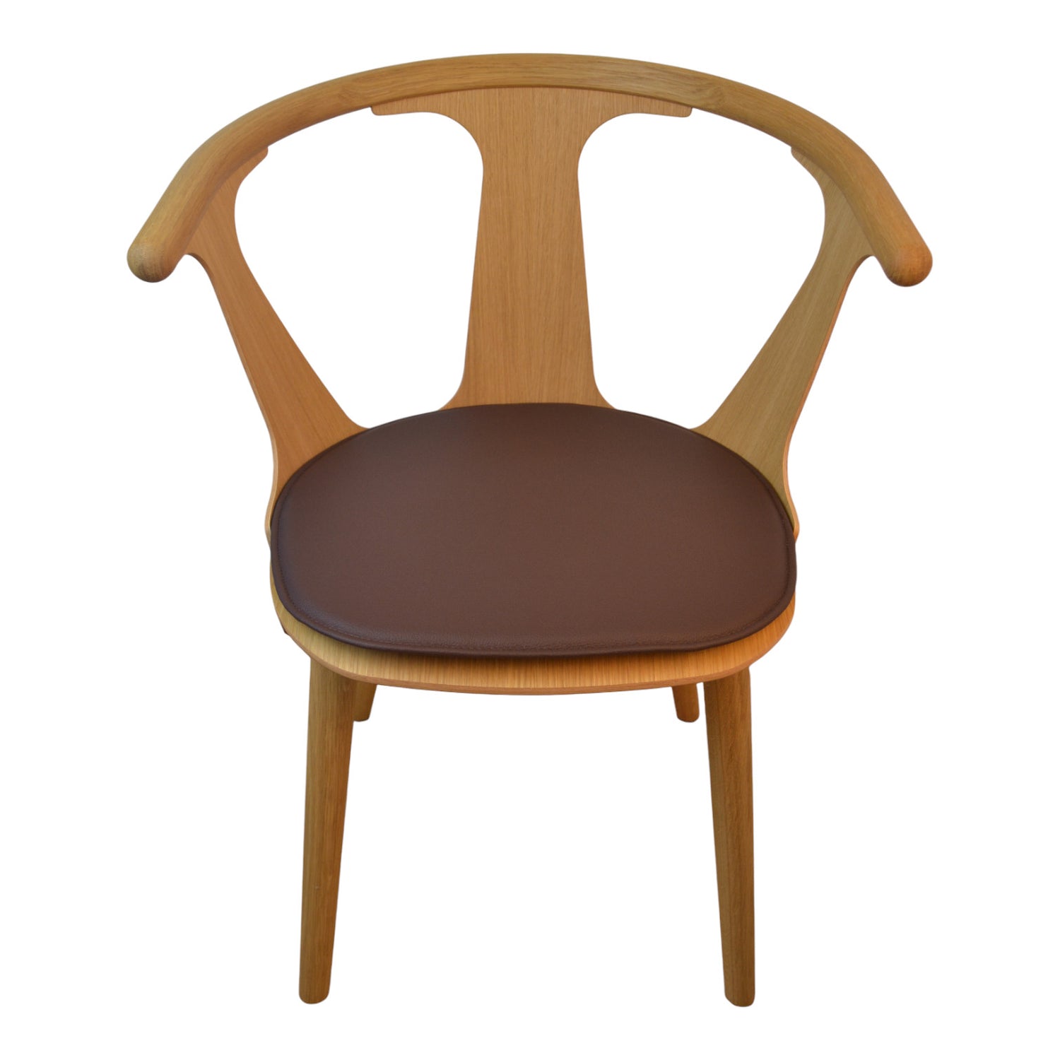 Luxury cushion to & tradition SK1 in Between chair in - dark brown leather