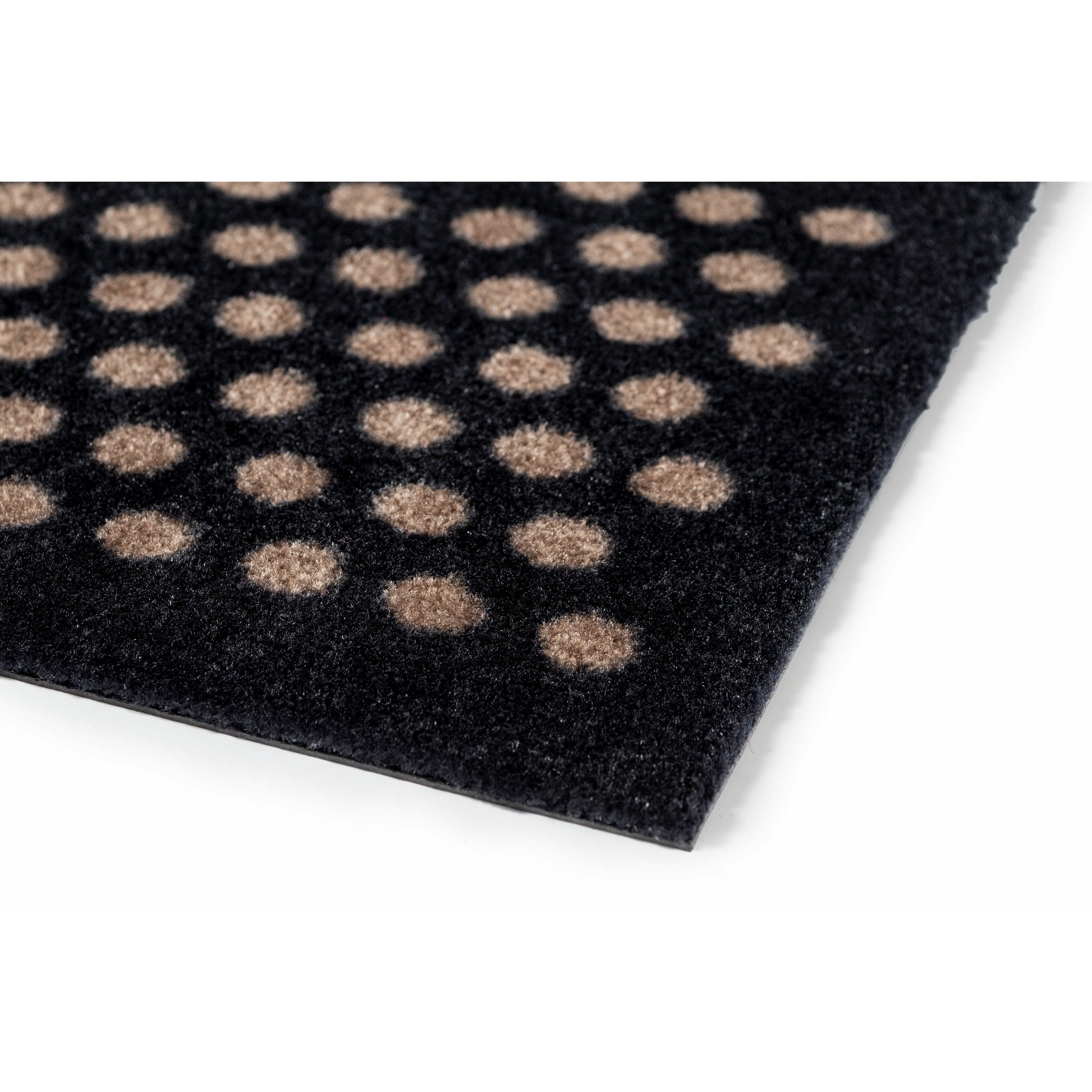 FLOOR MAT 67 x 200 CM DOTS/BLACK SAND - Tica Copenhagen - DesignGaragen.dk