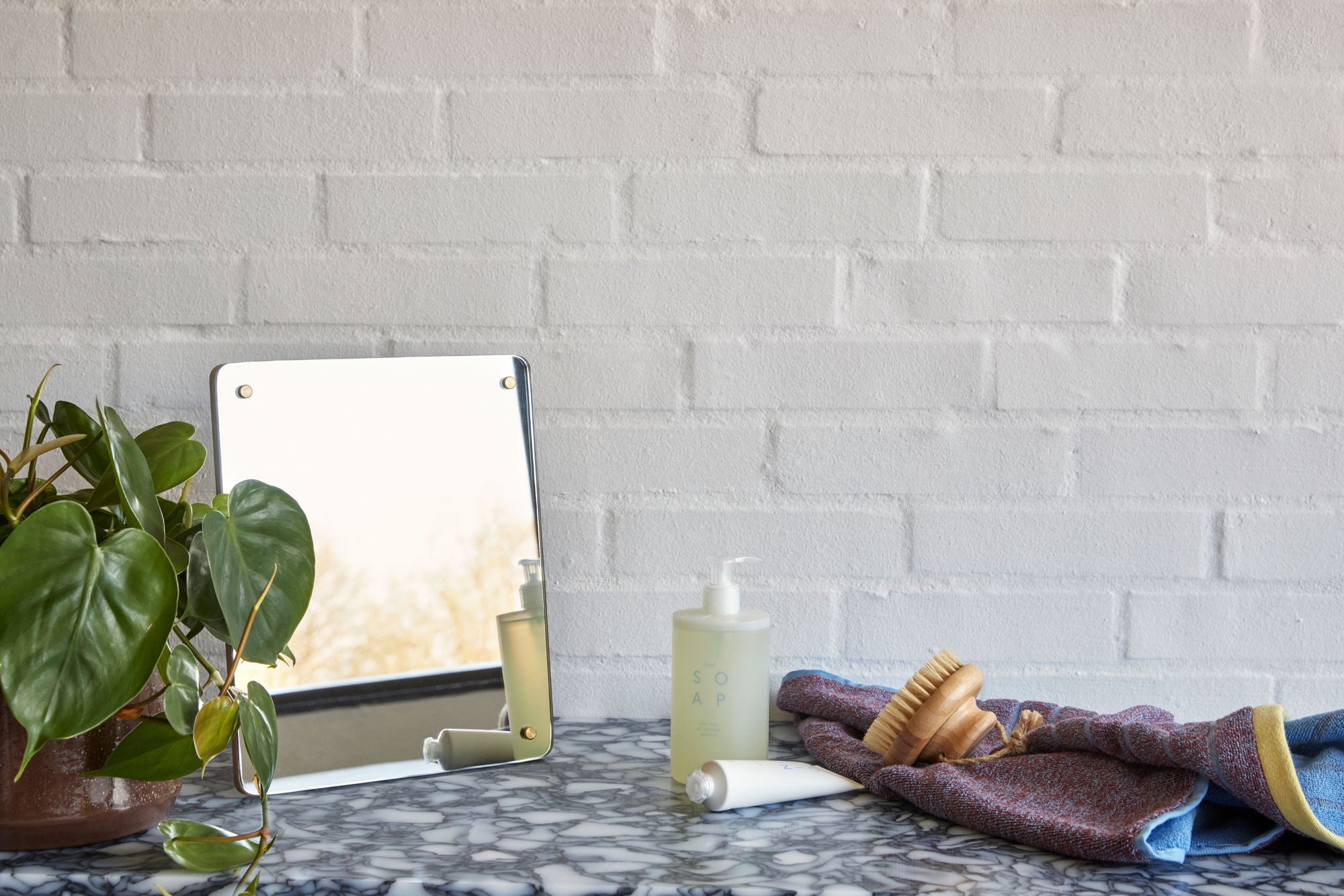 Hübsch Promenade towel Large purple/blue